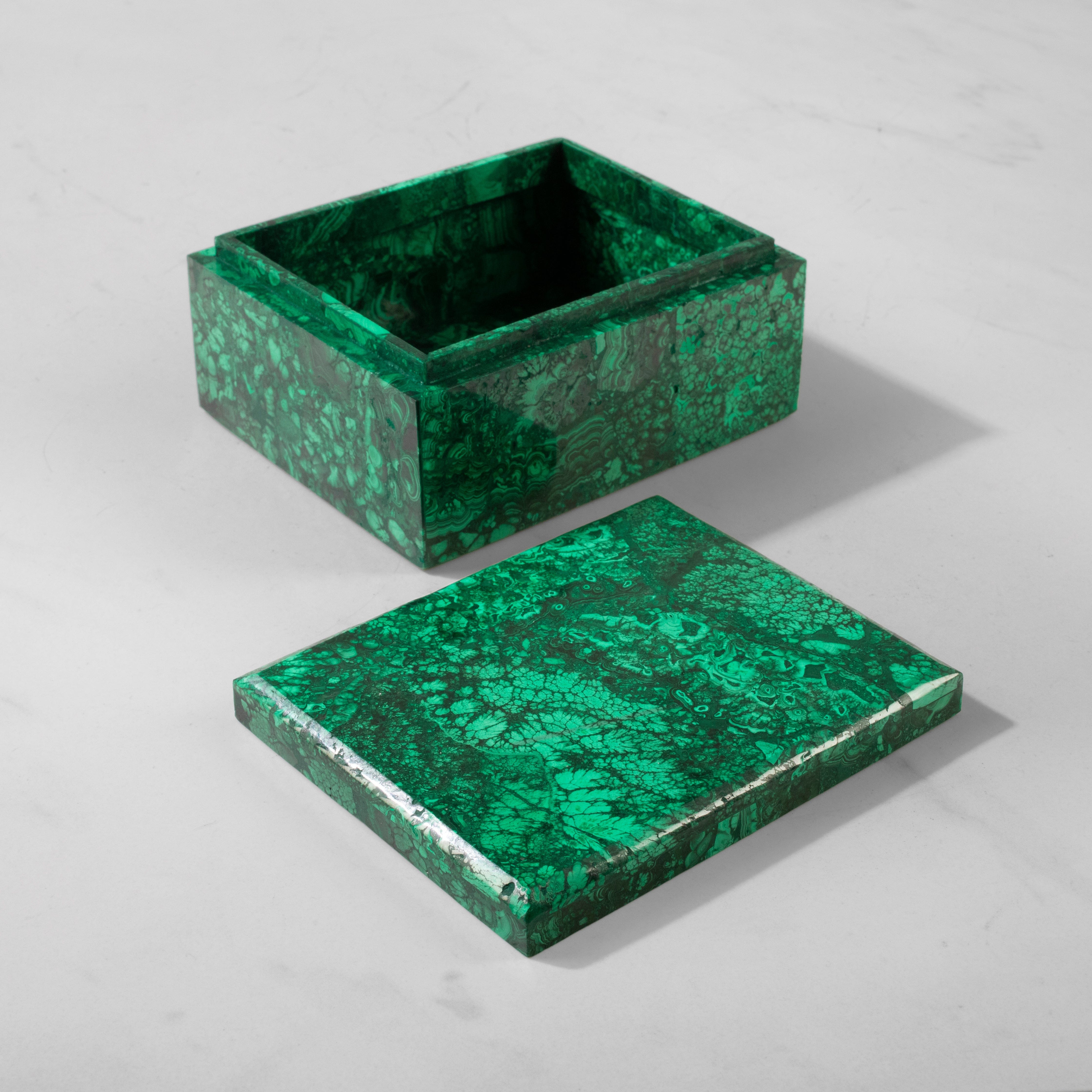 Kalifano Malachite Natural Congo Malachite Vanity Box - 4.75" / 772 grams MAB3100.001
