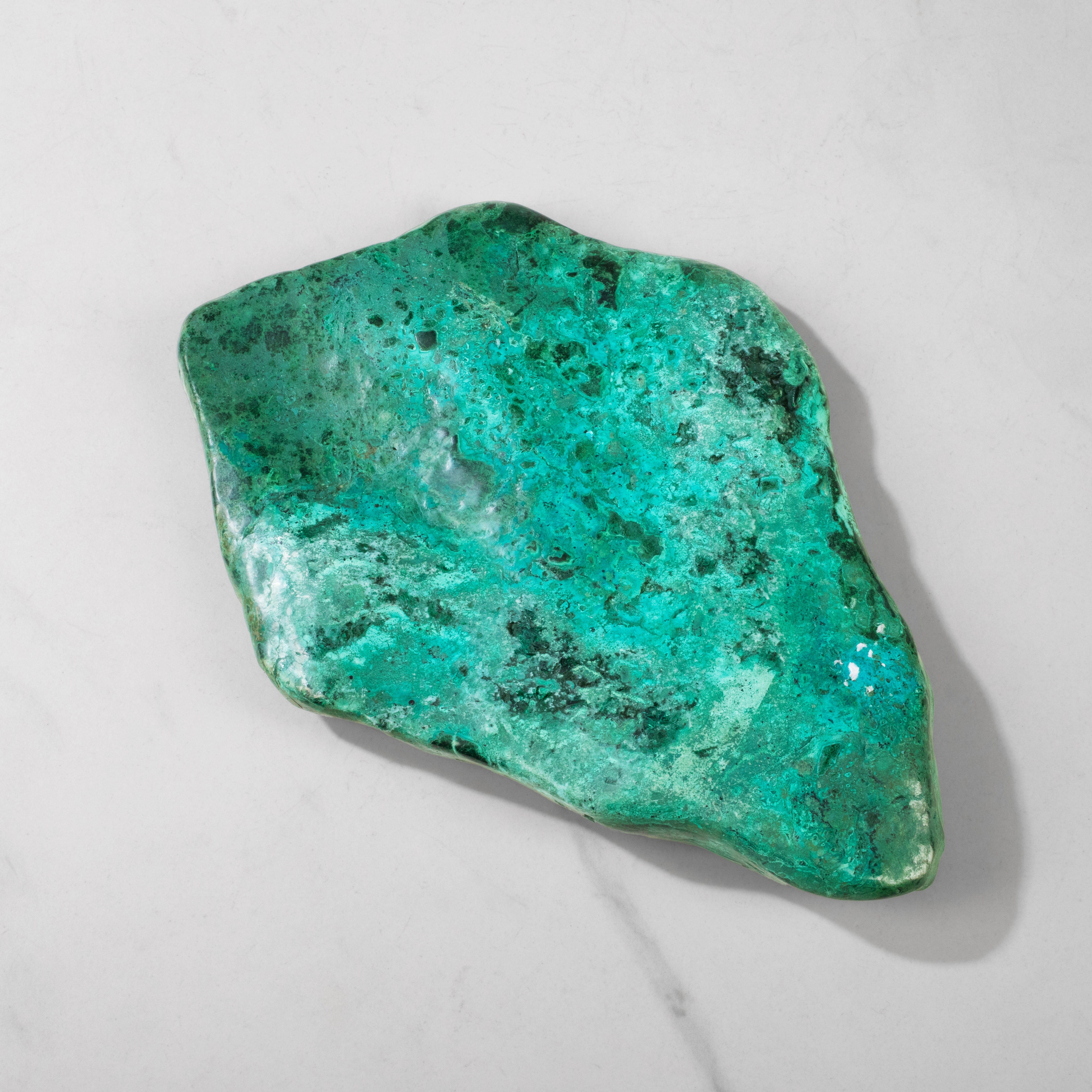 Kalifano Malachite Natural Malachite Polished Freeform Specimen from Congo - 9.5" / 976 g MA2000.005
