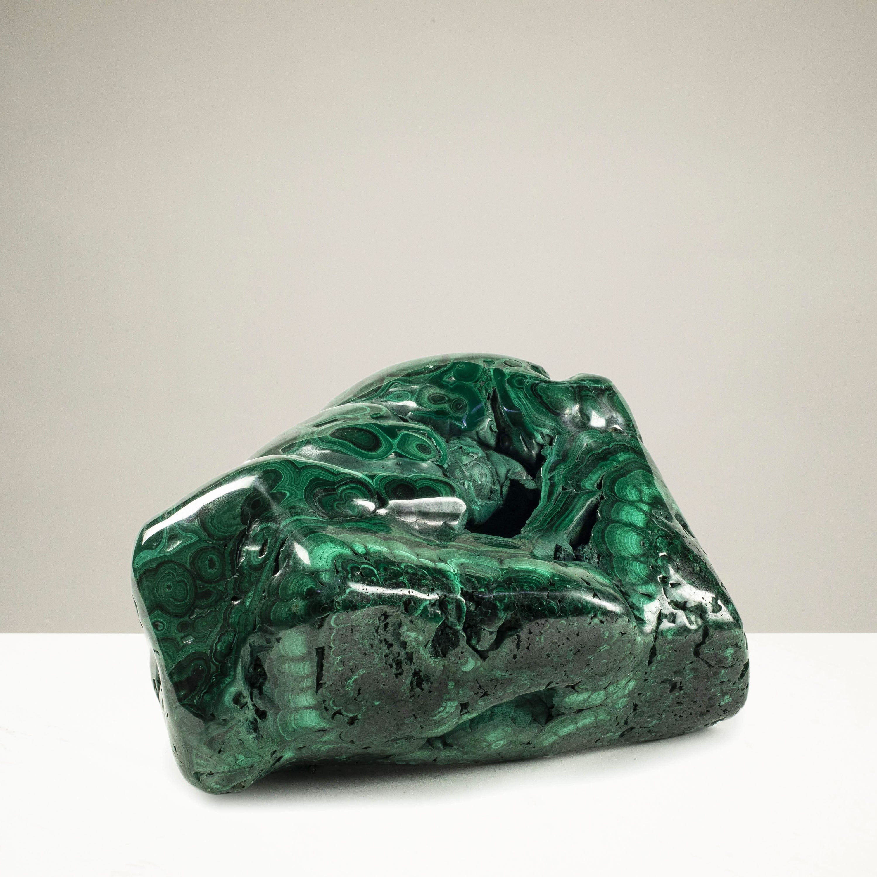 KALIFANO | Natural Green Malachite Specimen for Sale - 54.5 lbs