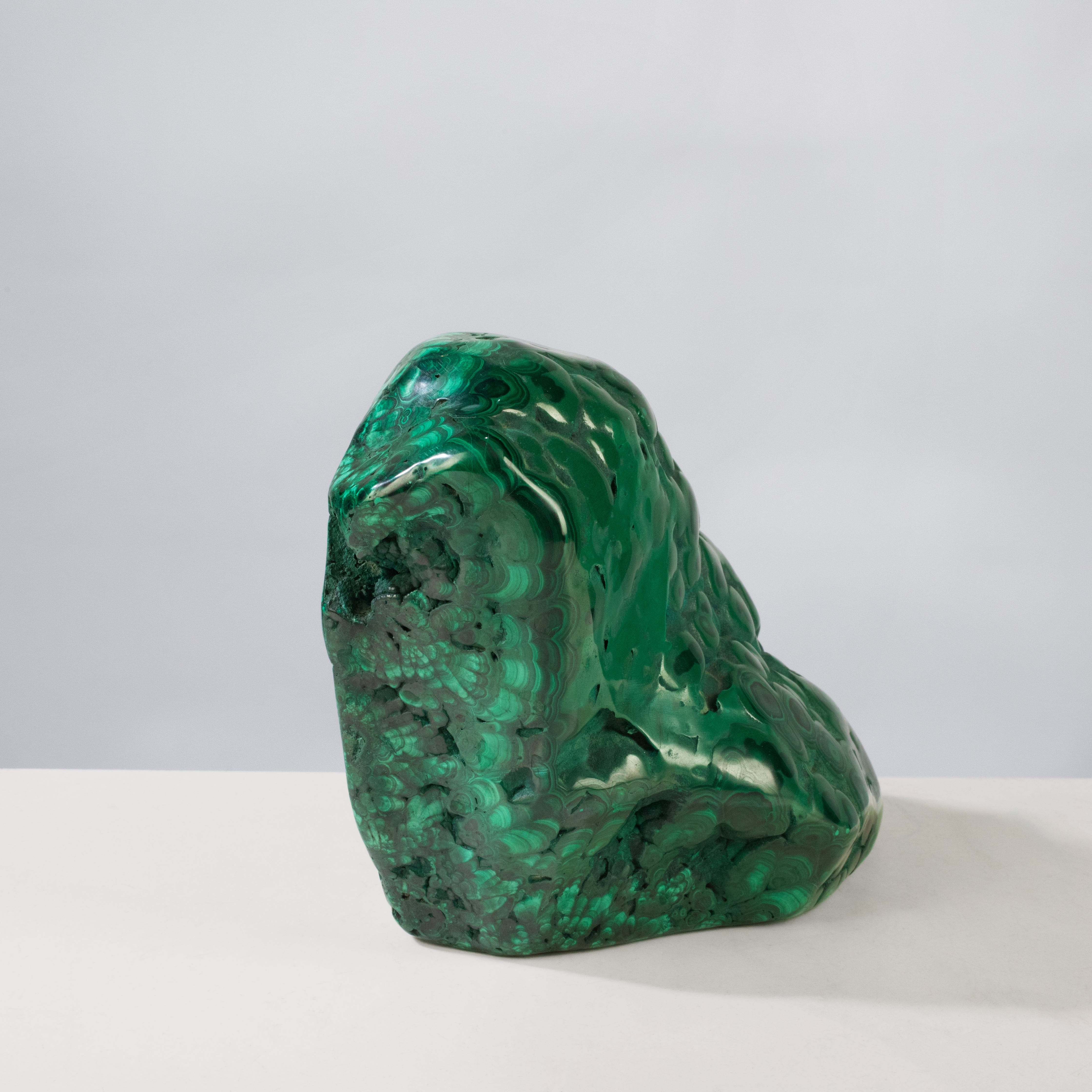 Kalifano Malachite Rare Natural Green Malachite Polished Freeform Specimen from Congo - 3.6 kg / 7.9 lbs MA2400.006