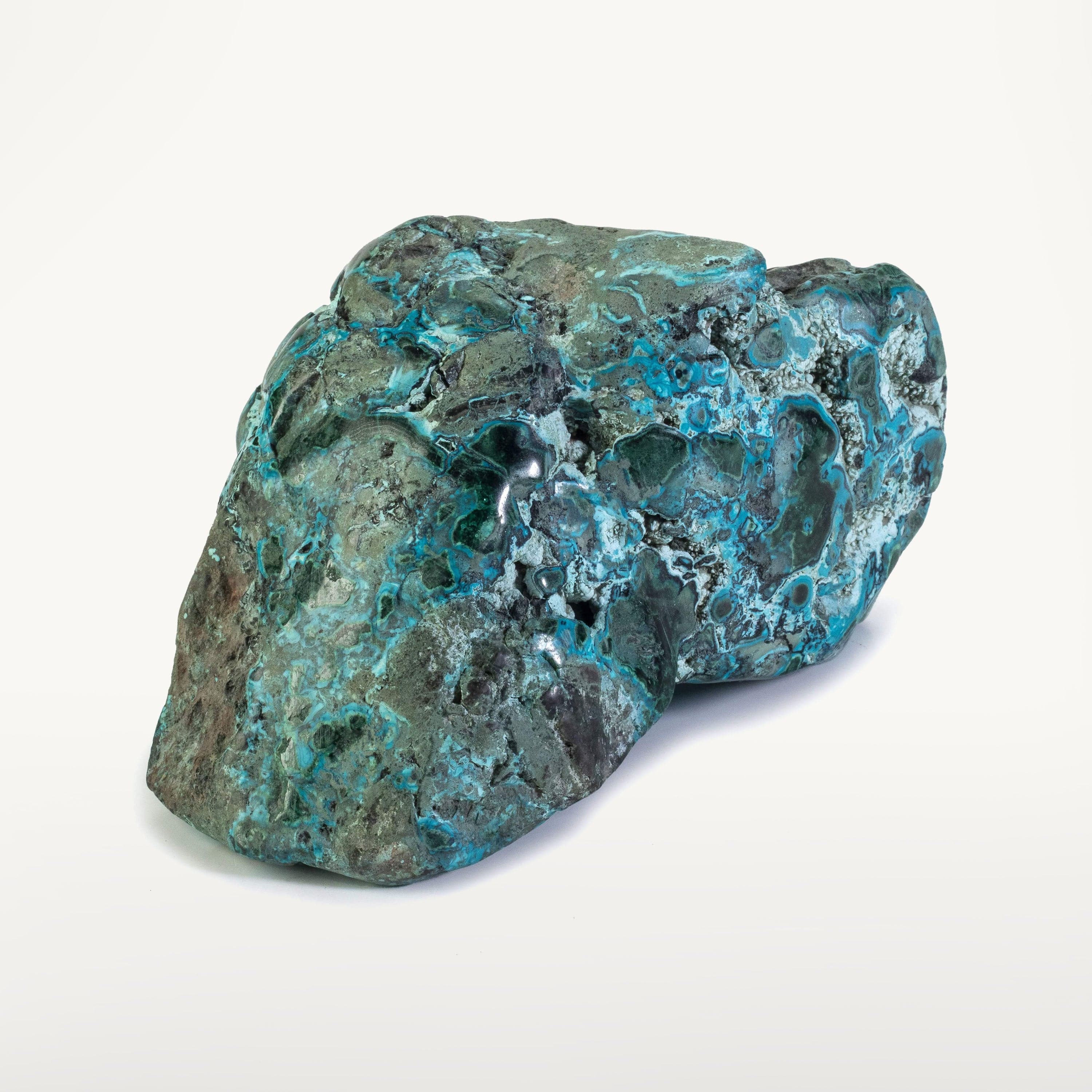 Kalifano Malachite Rare Natural Green Malachite with Blue Chrysocolla Freeform Specimen from Congo - 1.1 kg / 2.3 lbs MAC800.004