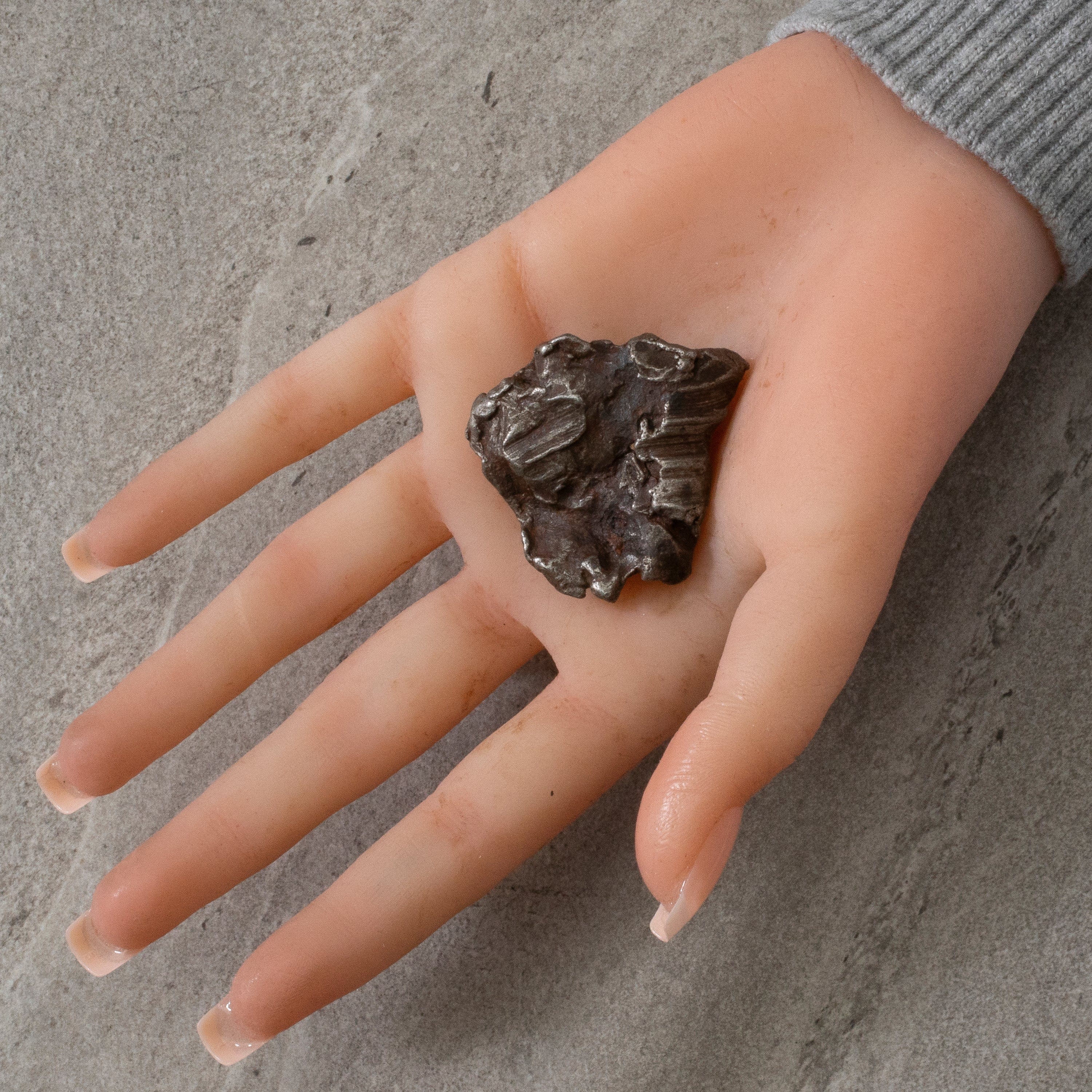 Kalifano Meteorites Natural Sikhote-Alin Meteorite from Russia- 1.7" / 58 grams MTS1300.001