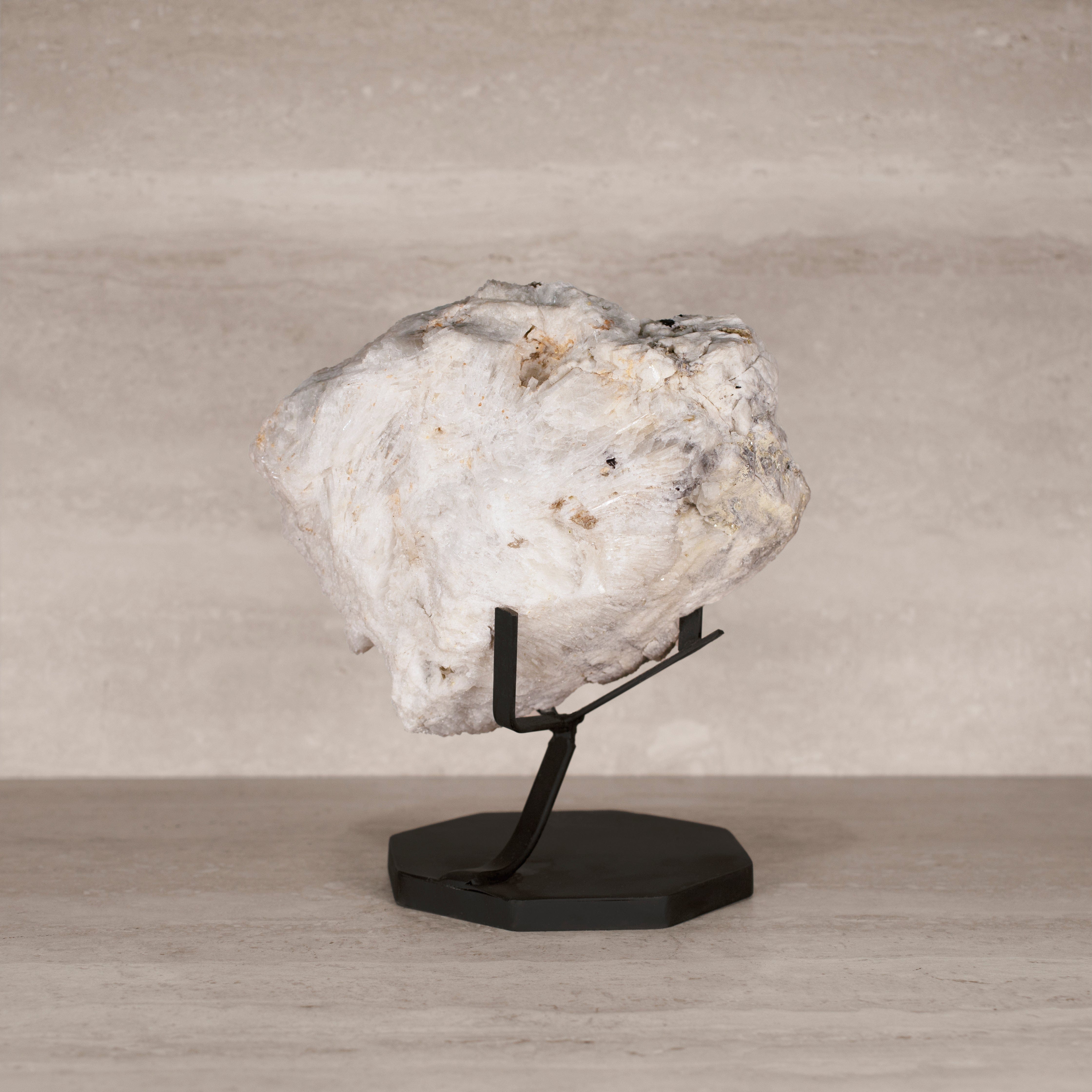 Kalifano Mica Natural Brazilian Mica & Albite on Custom Stand - 10" / 4,080 grams MC2100.001