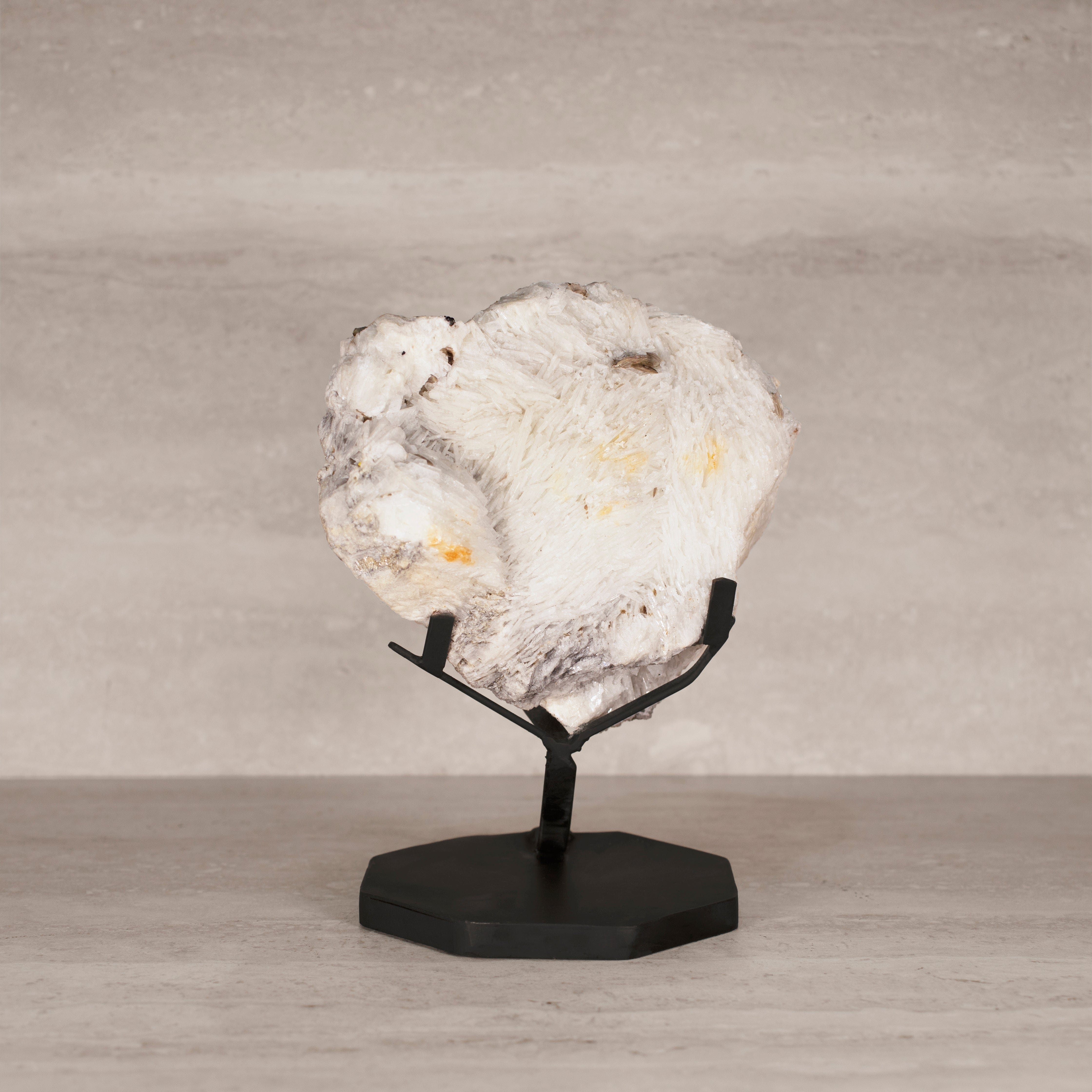 Kalifano Mica Natural Brazilian Mica & Albite on Custom Stand - 10" / 4,080 grams MC2100.001