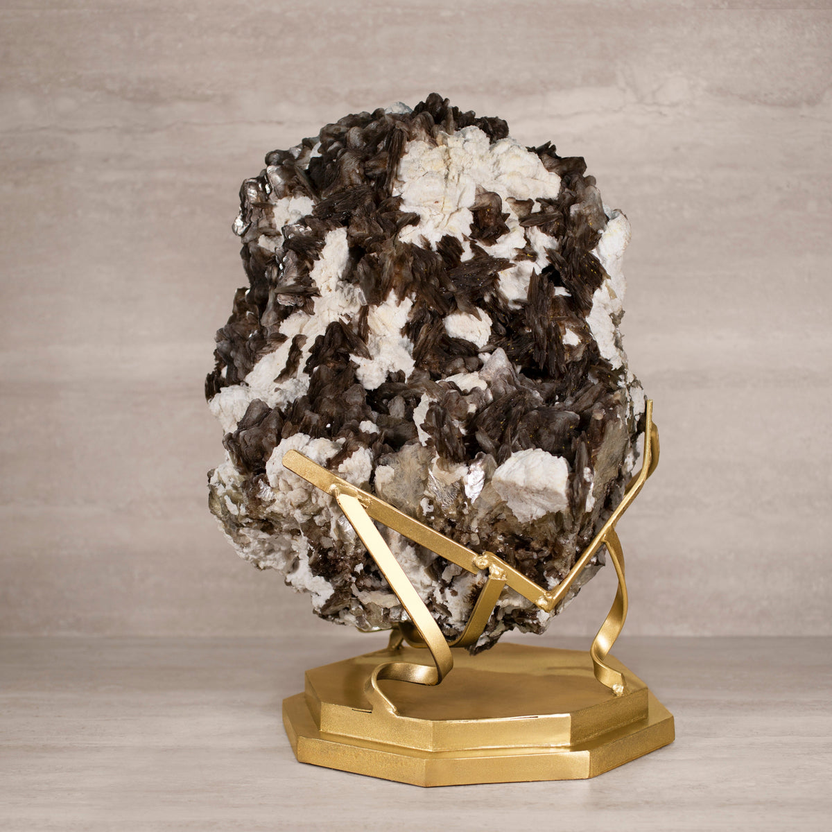 Kalifano Mica Natural Brazilian Mica & Albite on Custom Stand - 22" / 104 lbs MC23500.001
