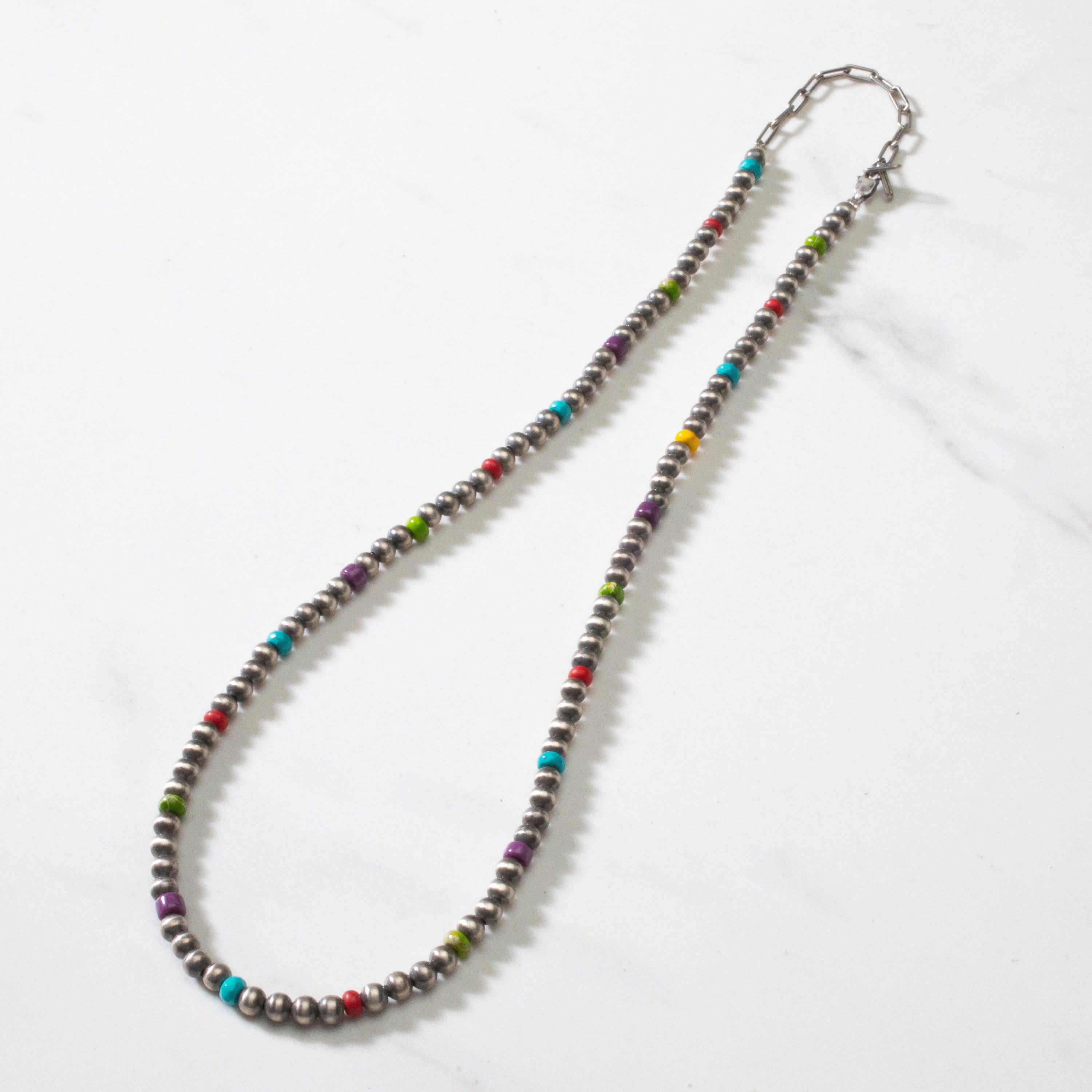 Navajo Ghost Bead and Glass Necklaces - Native American Necklaces