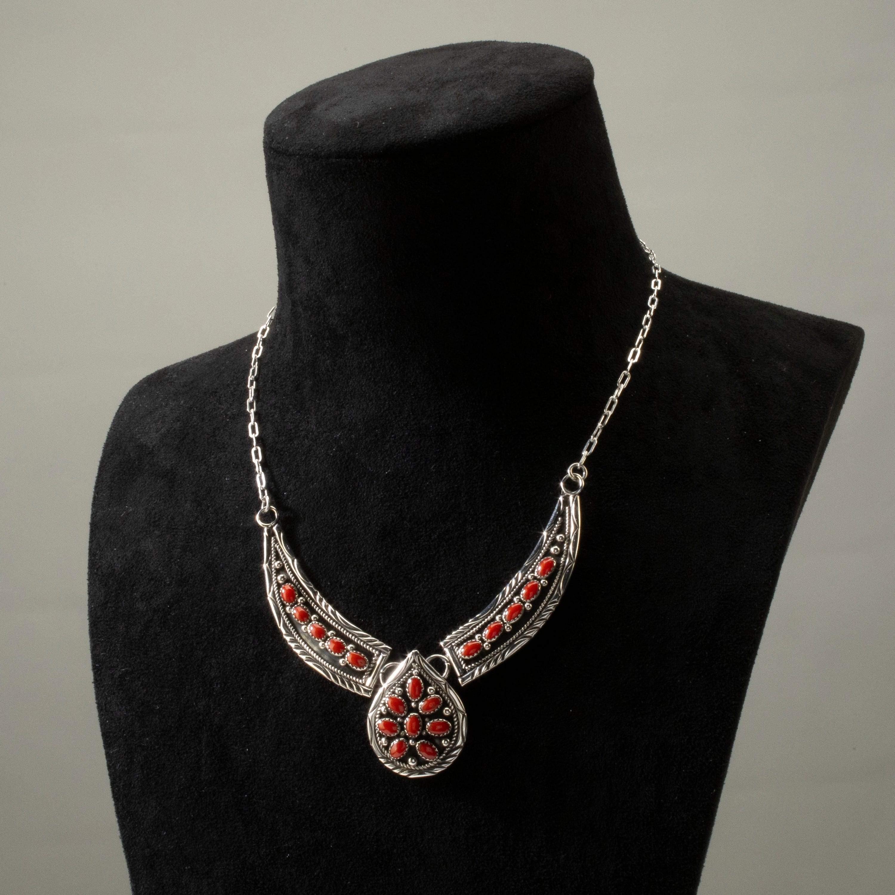 Korando deals Red Stone Necklace