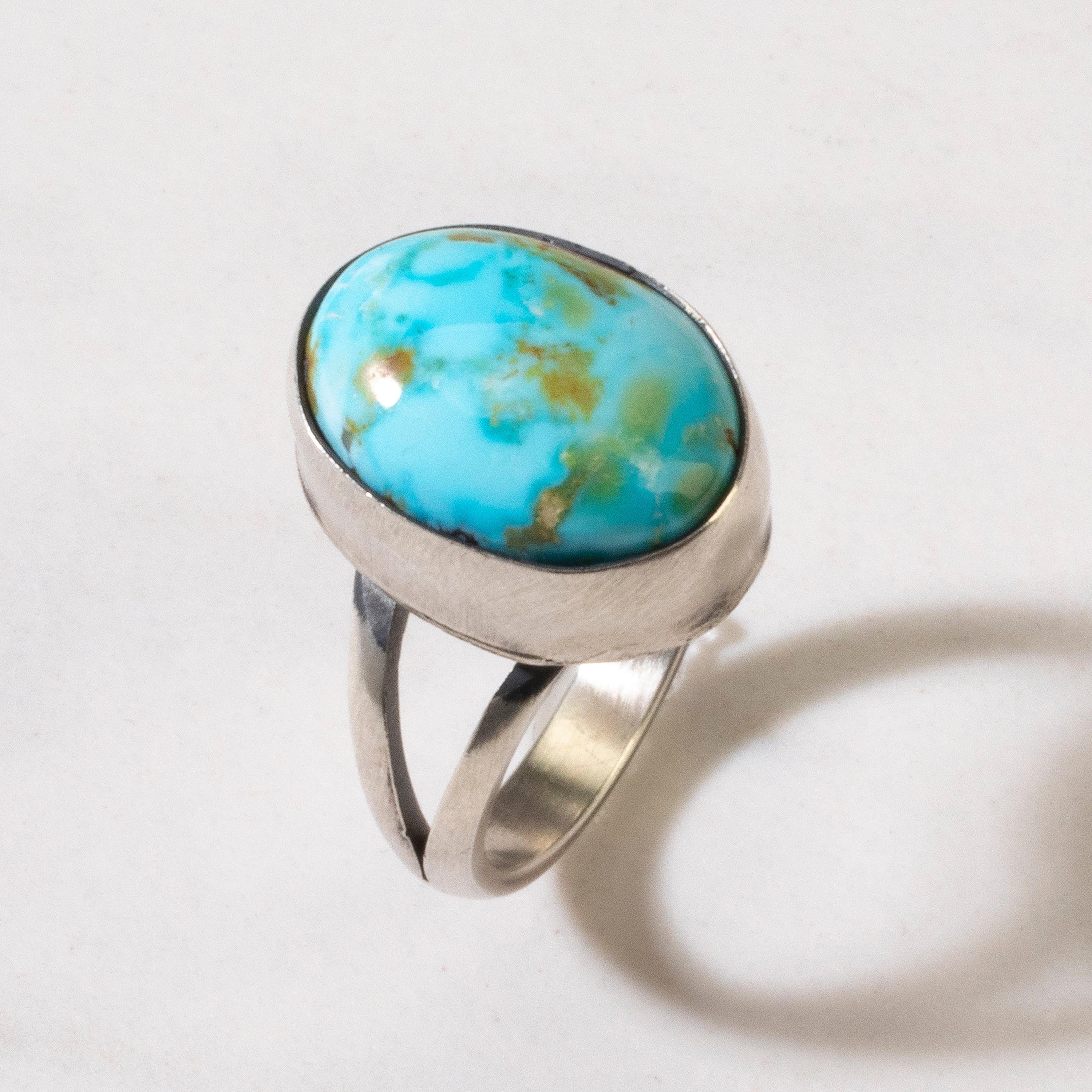 Kalifano Native American Jewelry 6 Scott Skeets Sonoran Gold Turquoise USA Native American Made 925 Sterling Silver Ring NAR600.050.6