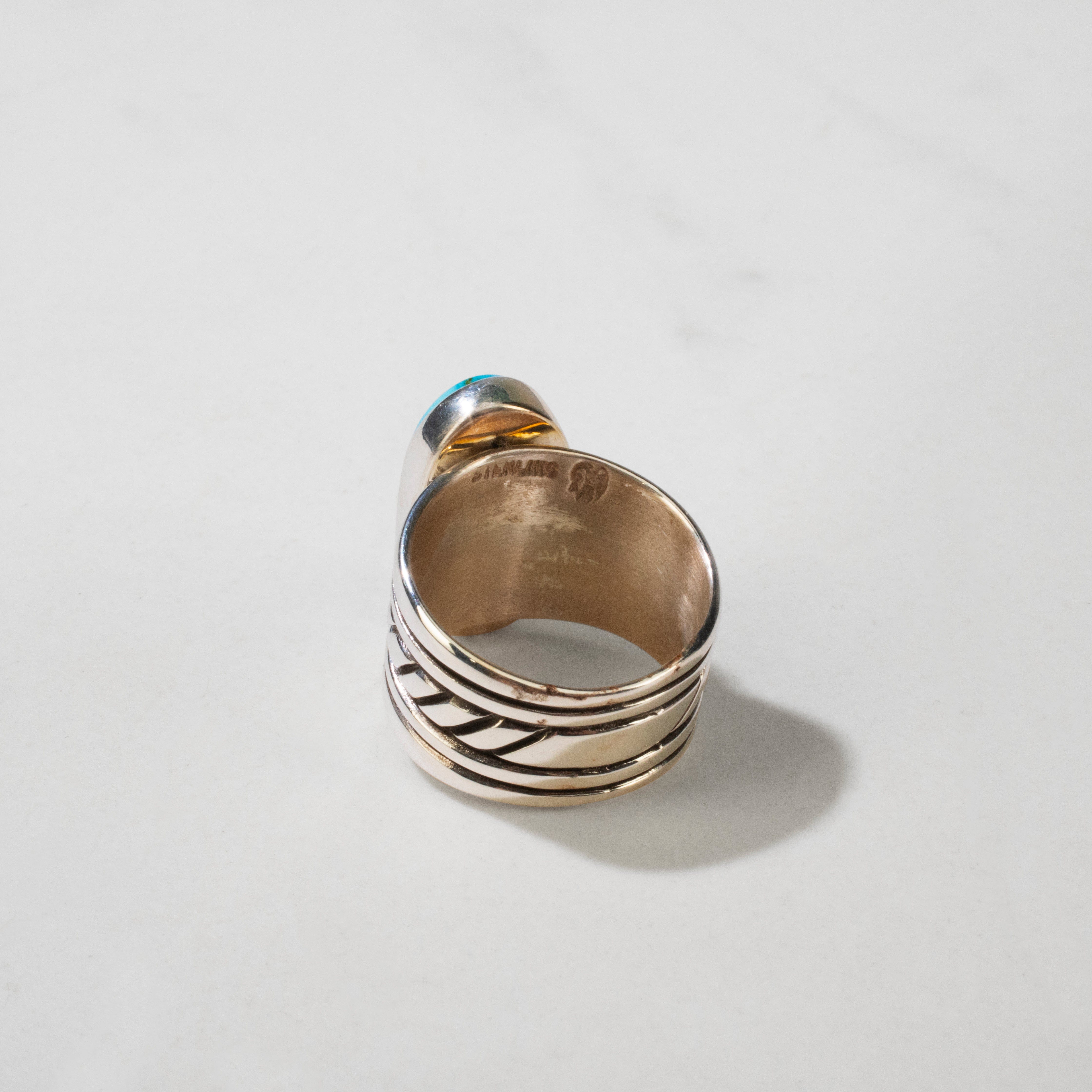 KALIFANO | Raymond Coriz Kingman Turquoise USA Native Made 925