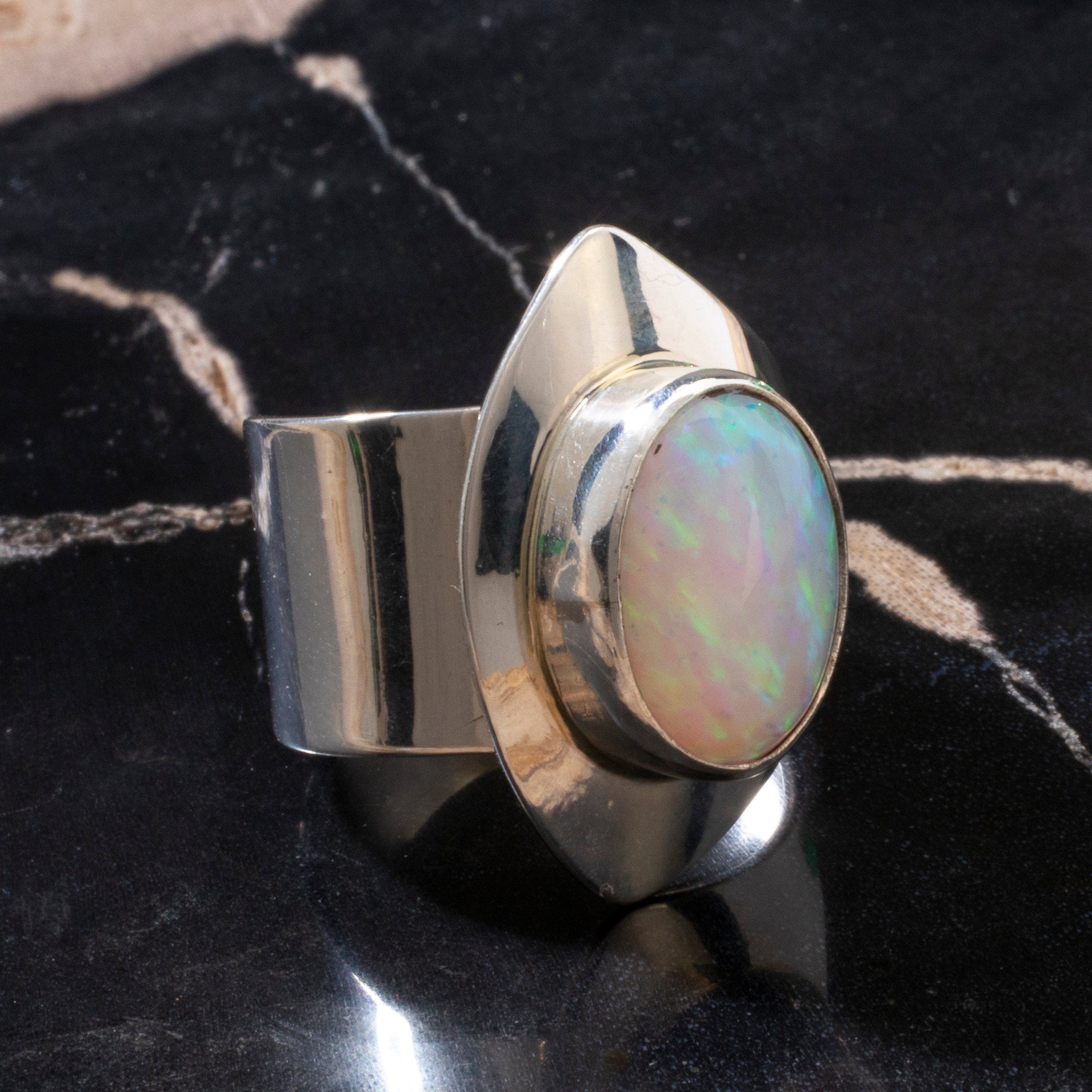 Native american hot sale opal rings