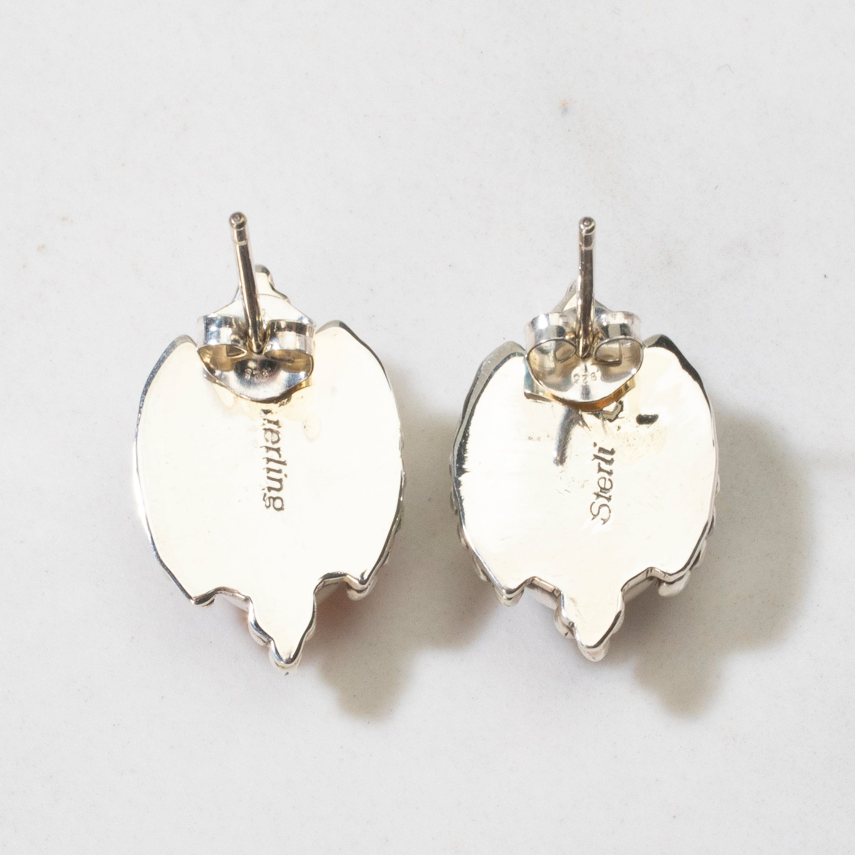 Alkebulan oniho Africa earrings (small) sterling silver with studs outlet