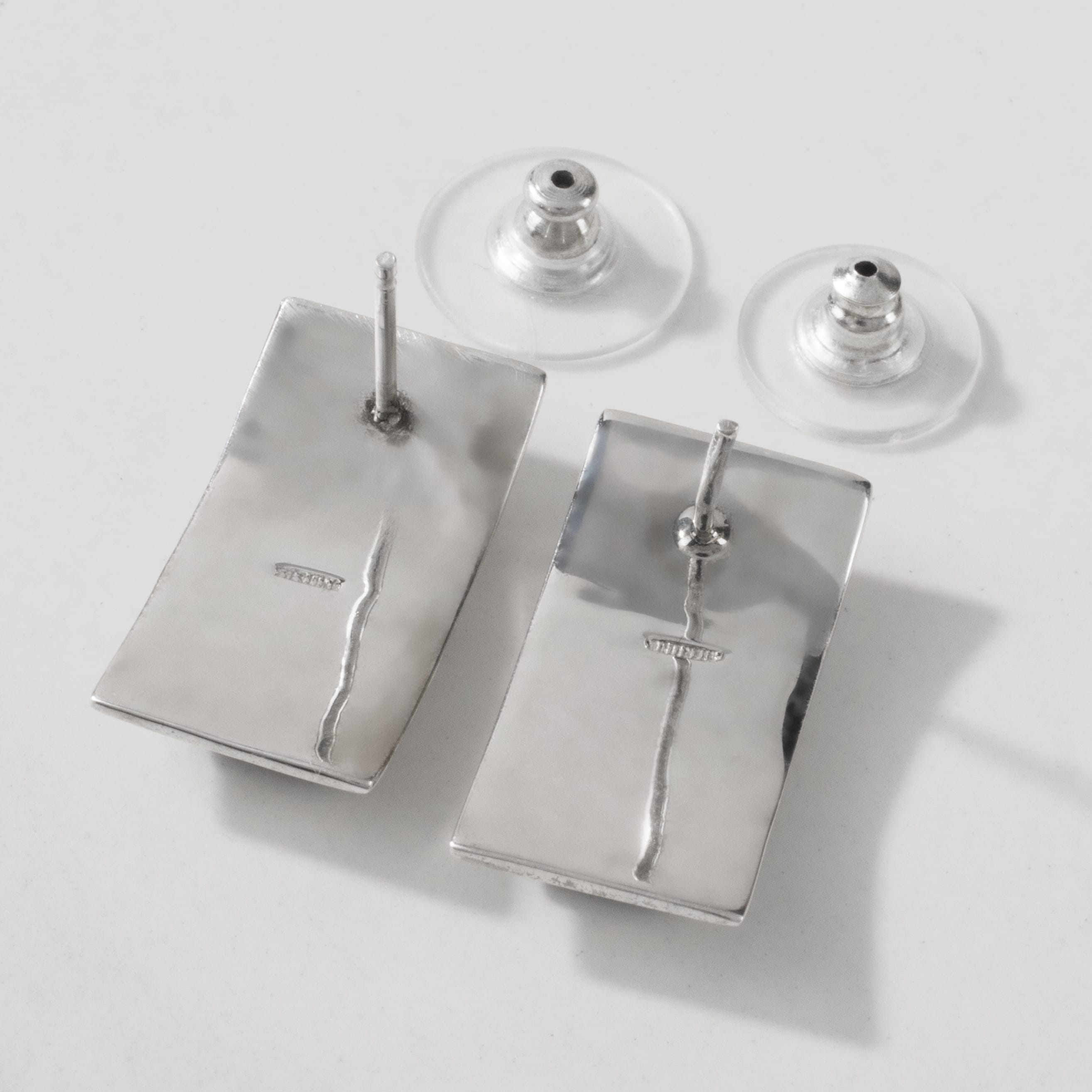 Kalifano Native American Jewelry Black Onyx & Opal USA Native American Made 925 Sterling Silver Earrings with Stud Backing NAE600.029
