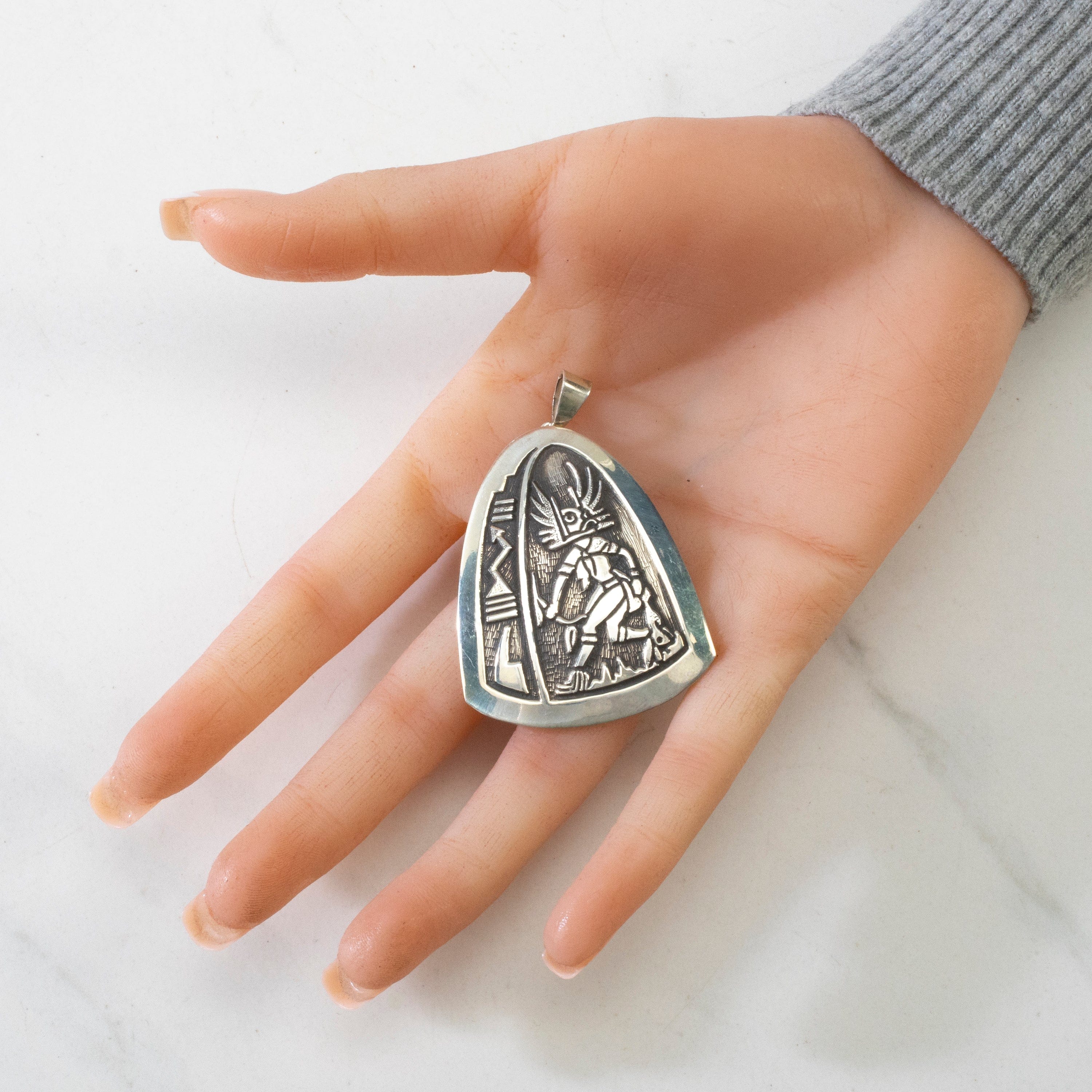 KALIFANO | Hopi USA Native American Made 925 Sterling Silver Pendant