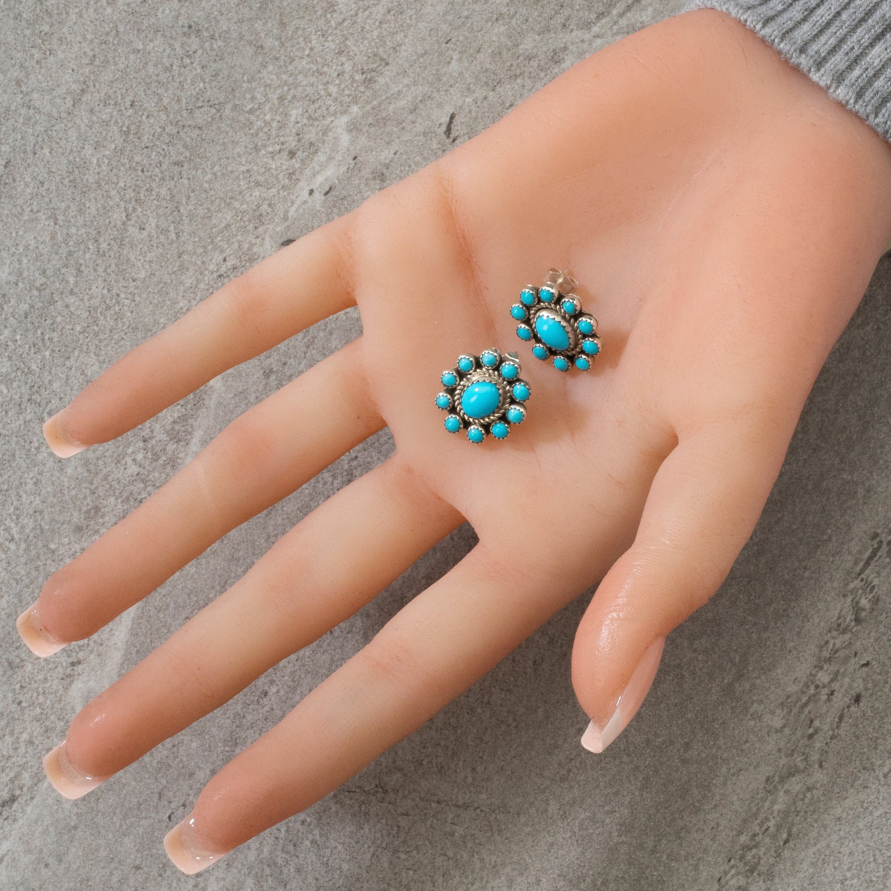 Gem Treasures® Sleeping Beauty Turquoise & Choice of Exotic Gem Stud  Earrings - ShopHQ.com