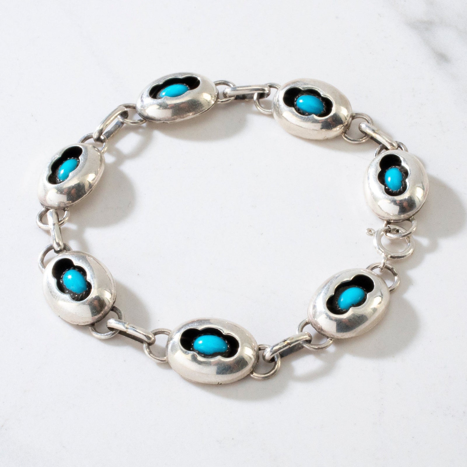 Kalifano Native American Jewelry Sleeping Beauty Turquoise Navajo USA Native American Made 925 Sterling Silver Cuff NAB500.018