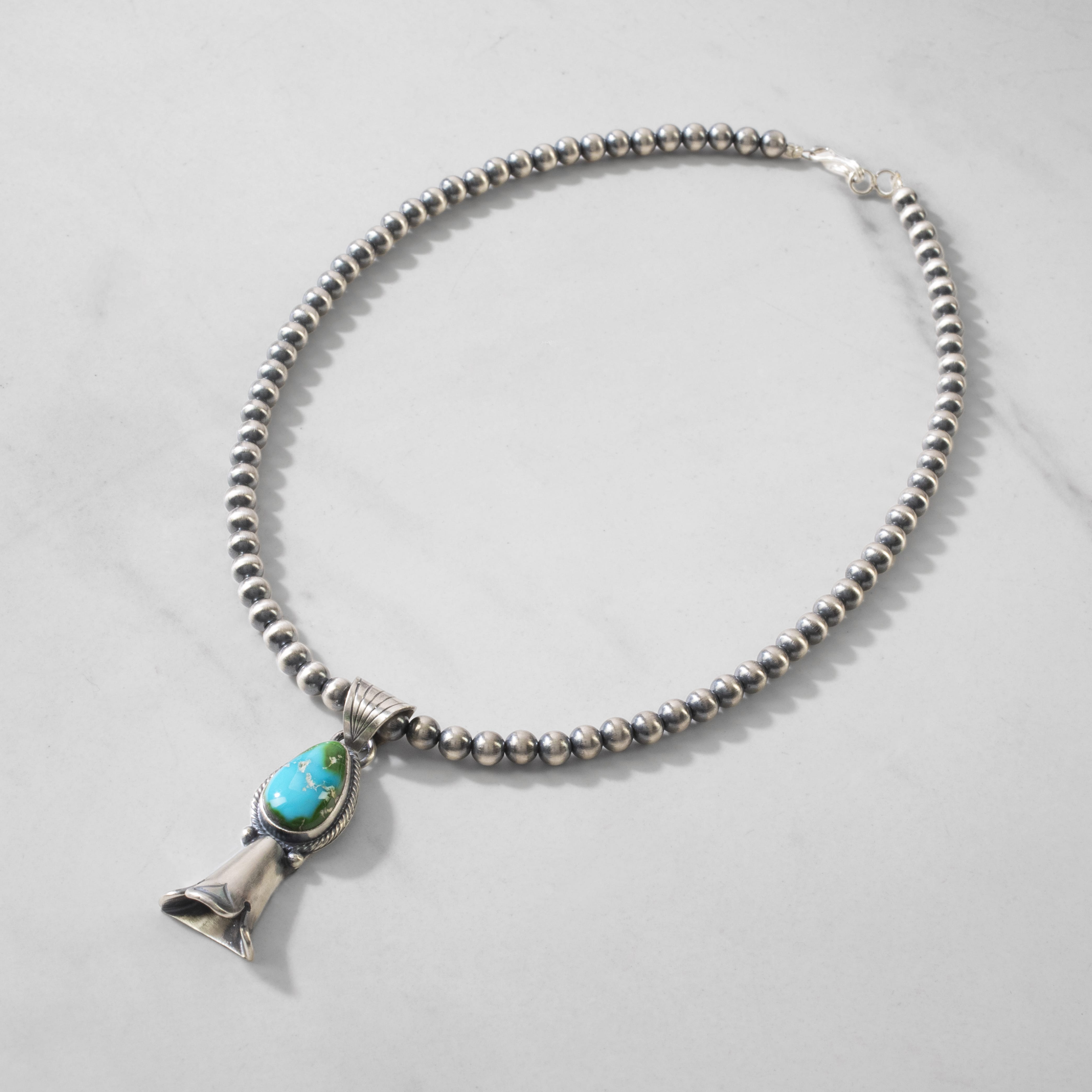 KALIFANO | Verley Betone Kingman Turquoise Navajo Pearl USA Made
