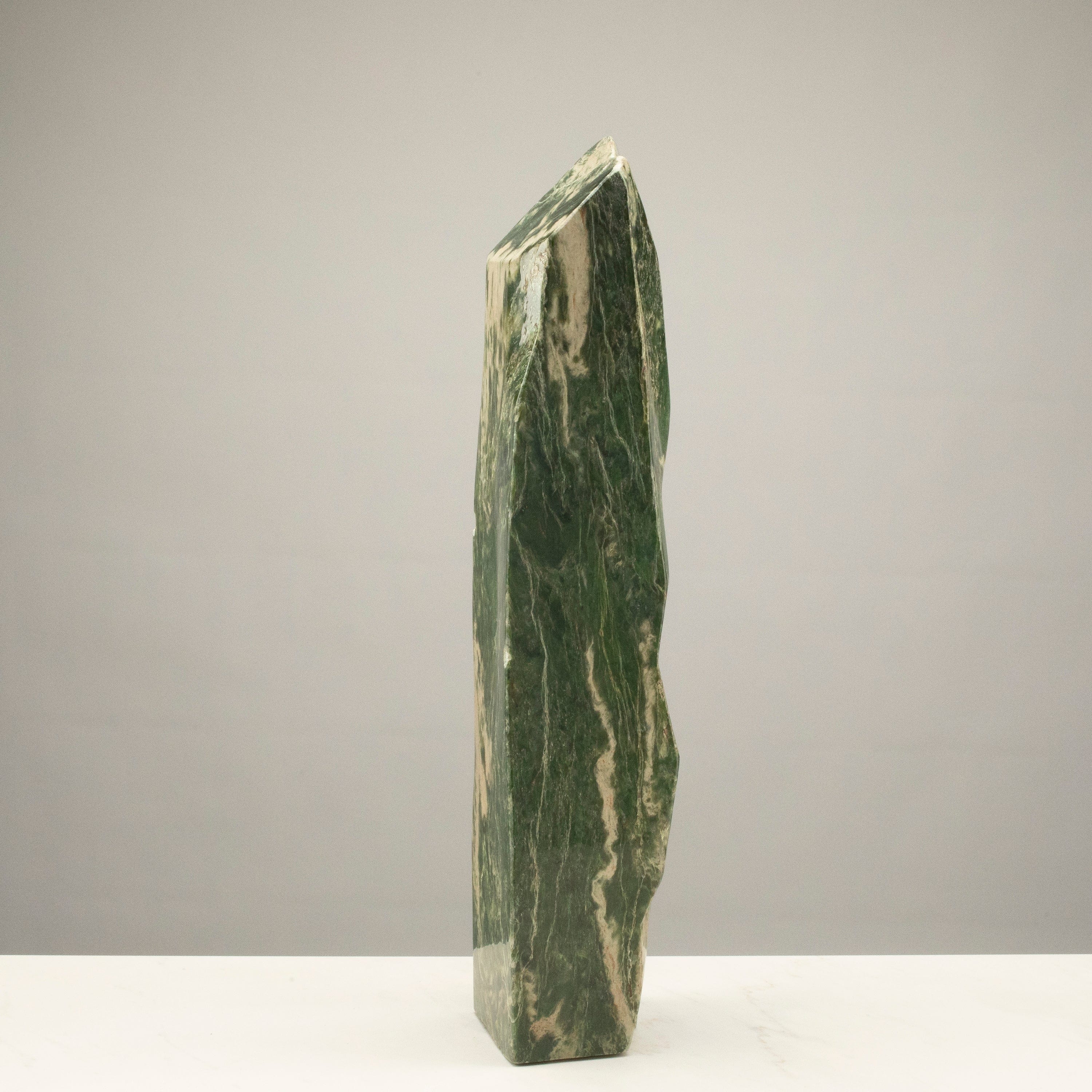 Kalifano Nephrite Jade Freeform Nephrite Jade Tower from Afghanistan - 22" / 37 lbs NJ13300.001