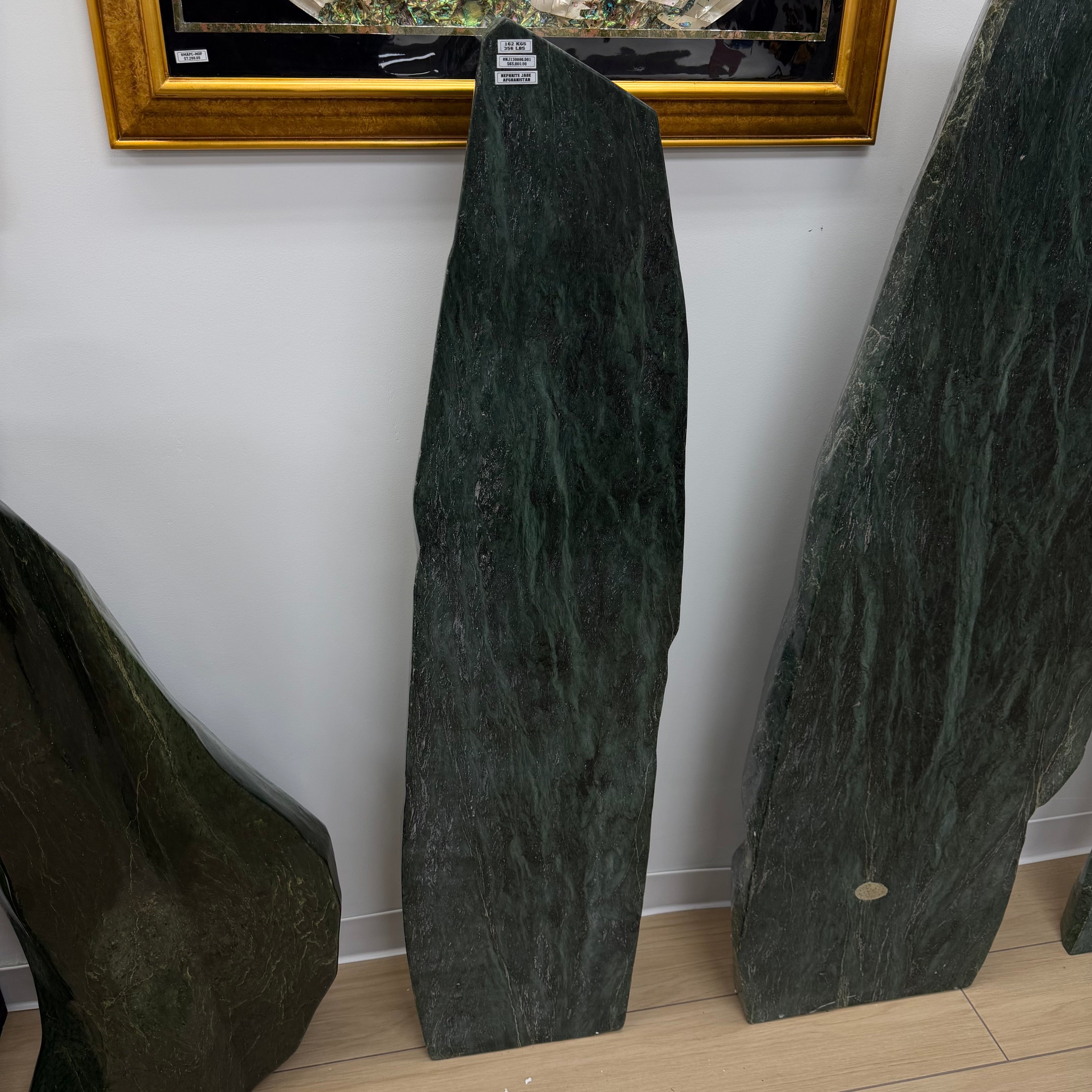Kalifano Nephrite Jade Freeform Nephrite Jade Tower from Afghanistan - 59" / 356 lbs NJ130000.001