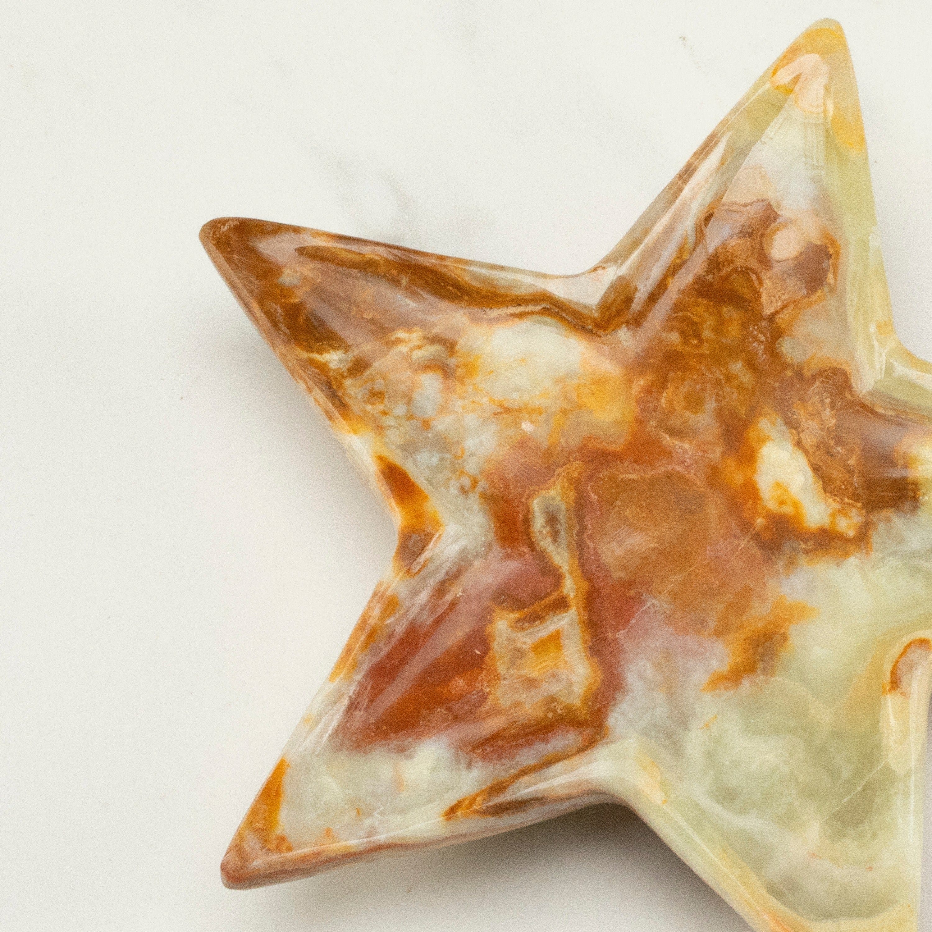 KALIFANO Pakistan Onyx Pakistan Green Onyx Star Tray PON-SB5