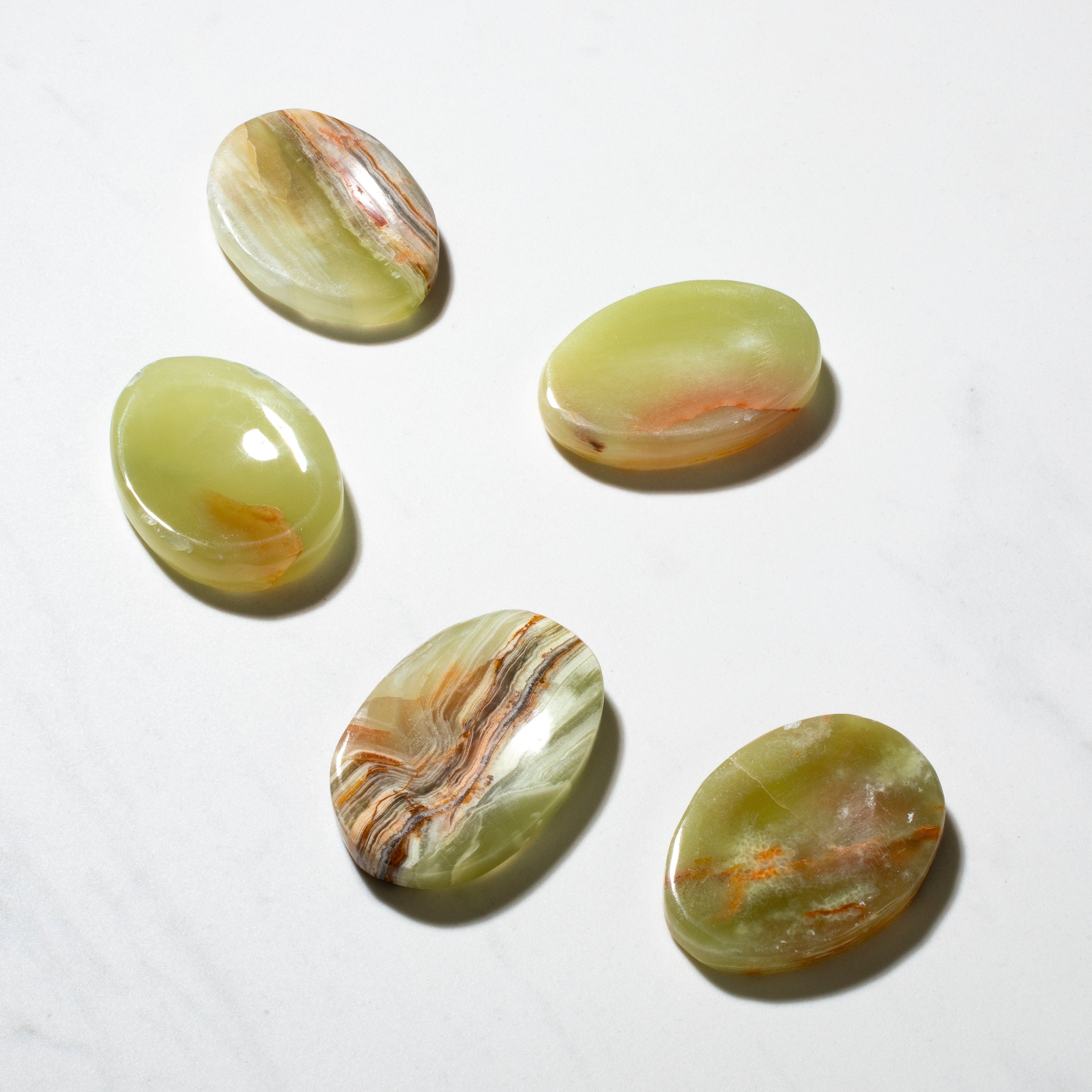 Pakistan Green Onyx Worry Stone