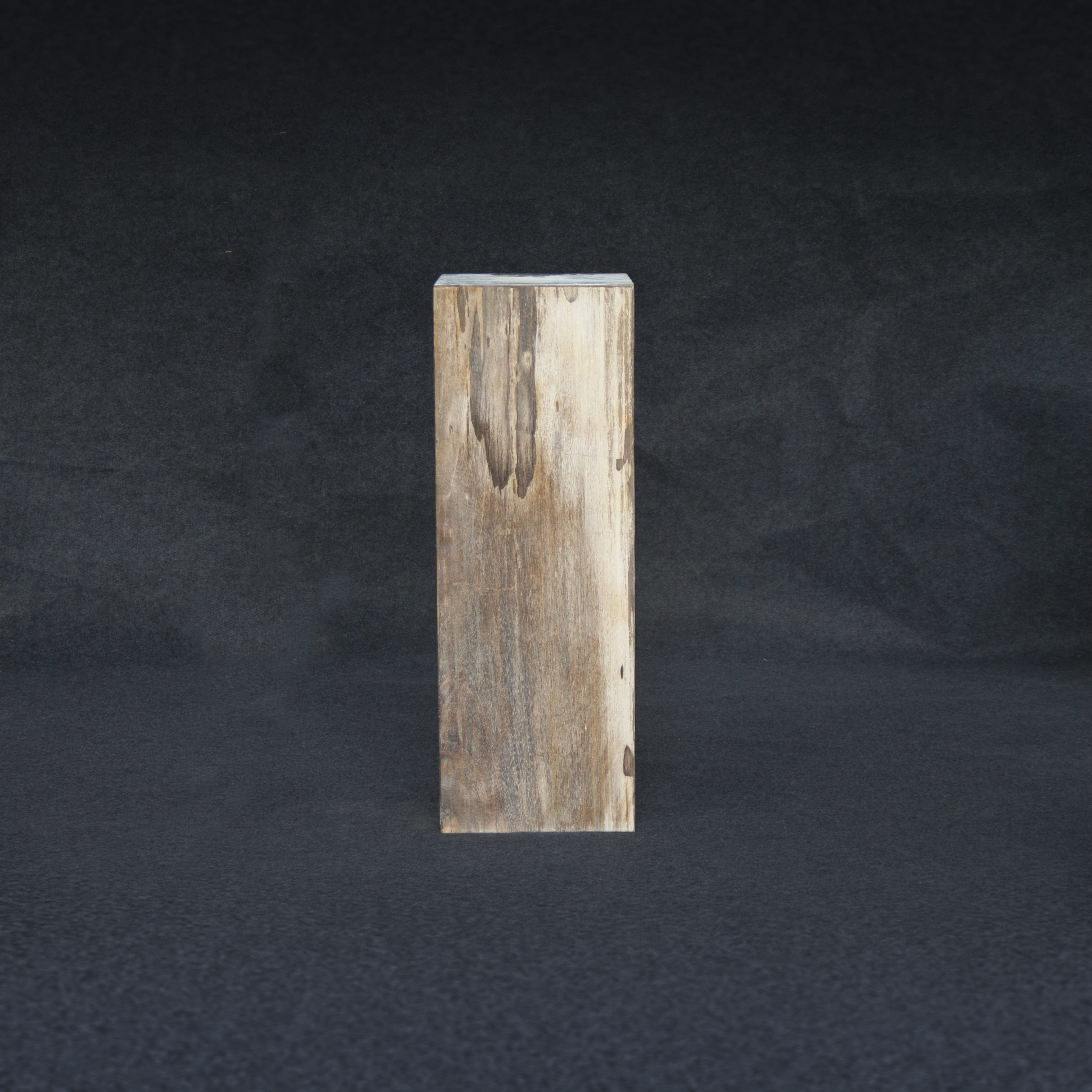 Kalifano Petrified Wood Brown Petrified Wood Hollow Square Pedestal 39" / 163 lbs PWP8000.018