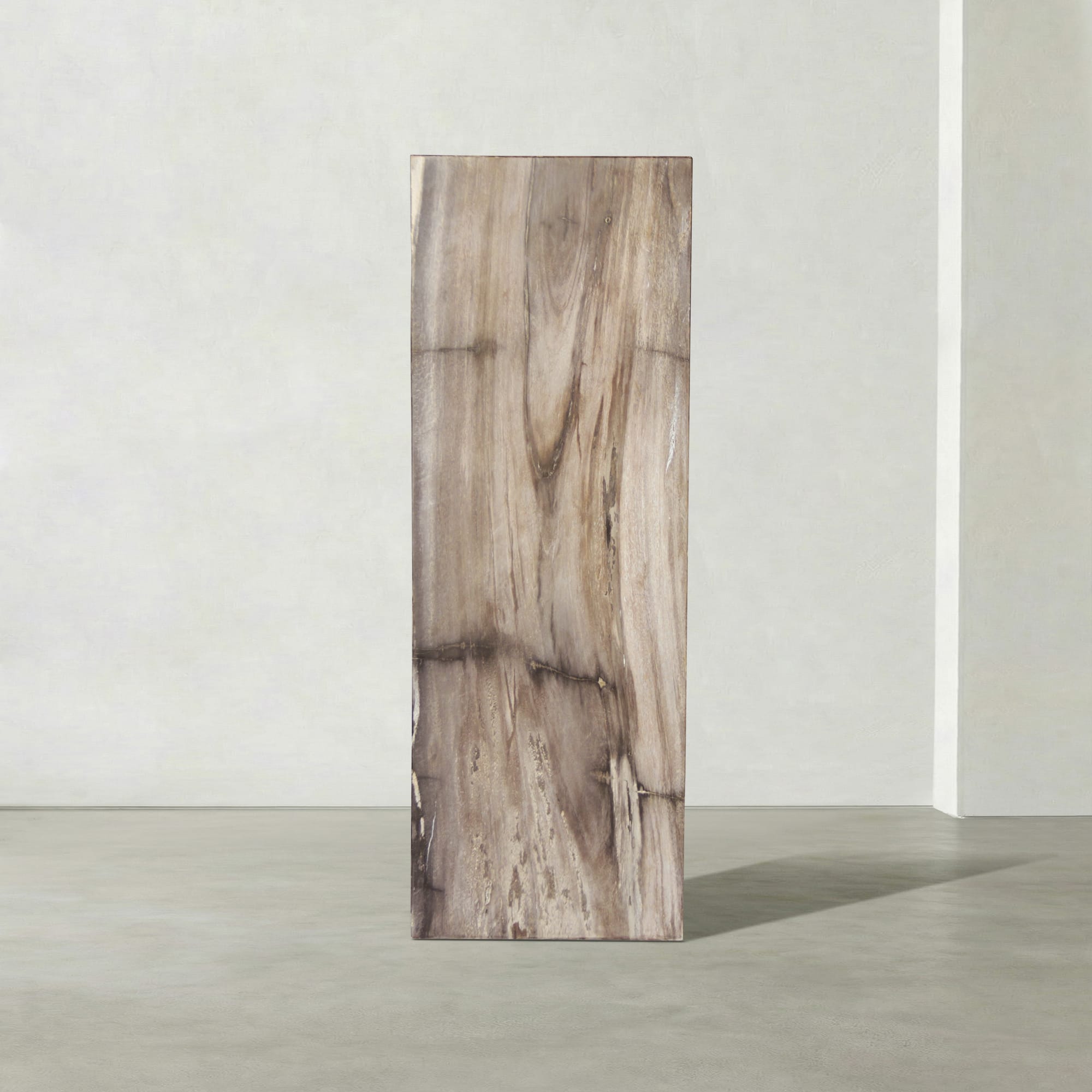 Kalifano Petrified Wood Natural Petrified Wood Hollow Square Pedestal from Indonesia - 39" / 166 lbs PWP8000.060