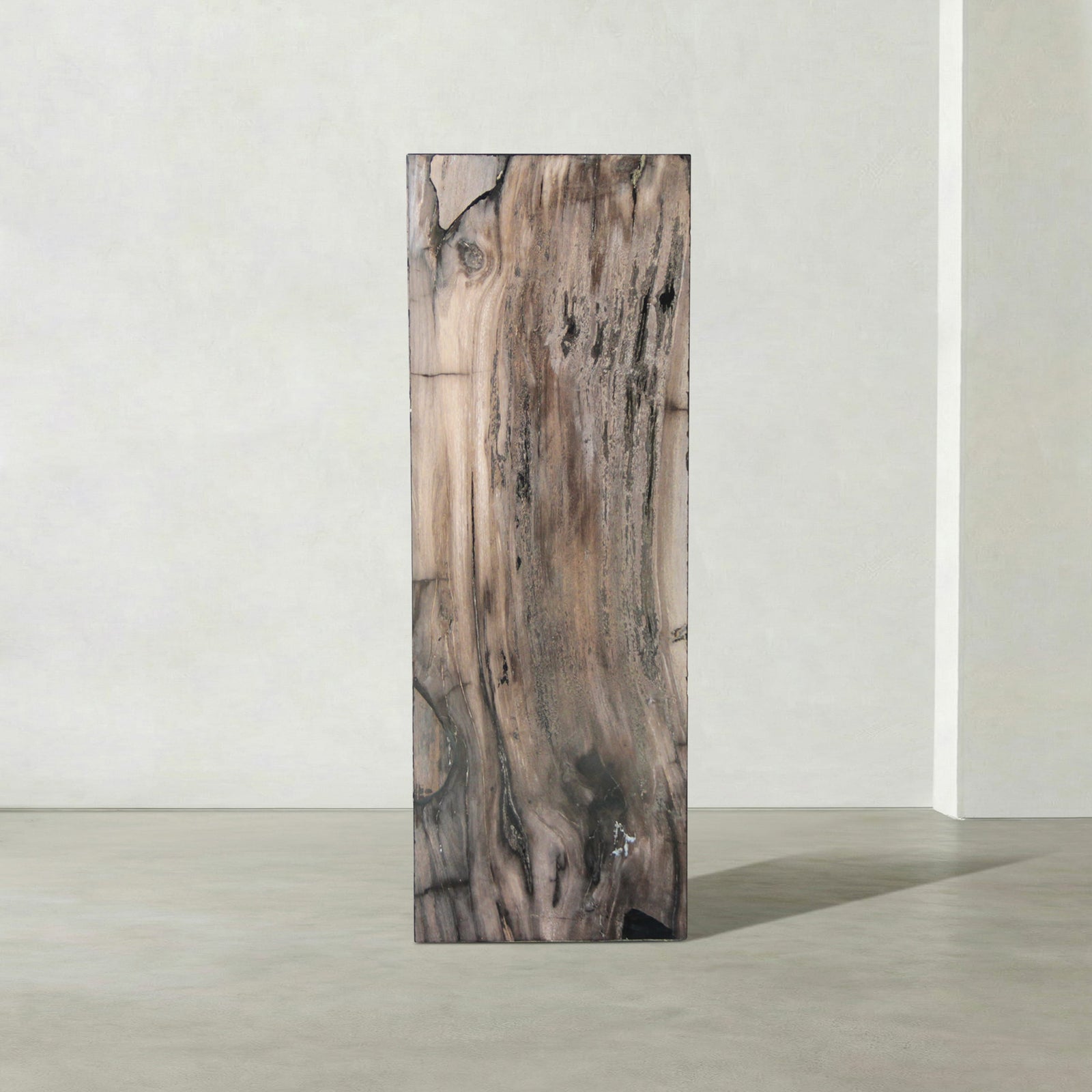 Kalifano Petrified Wood Natural Petrified Wood Hollow Square Pedestal from Indonesia - 39" / 174 lbs PWP8000.066