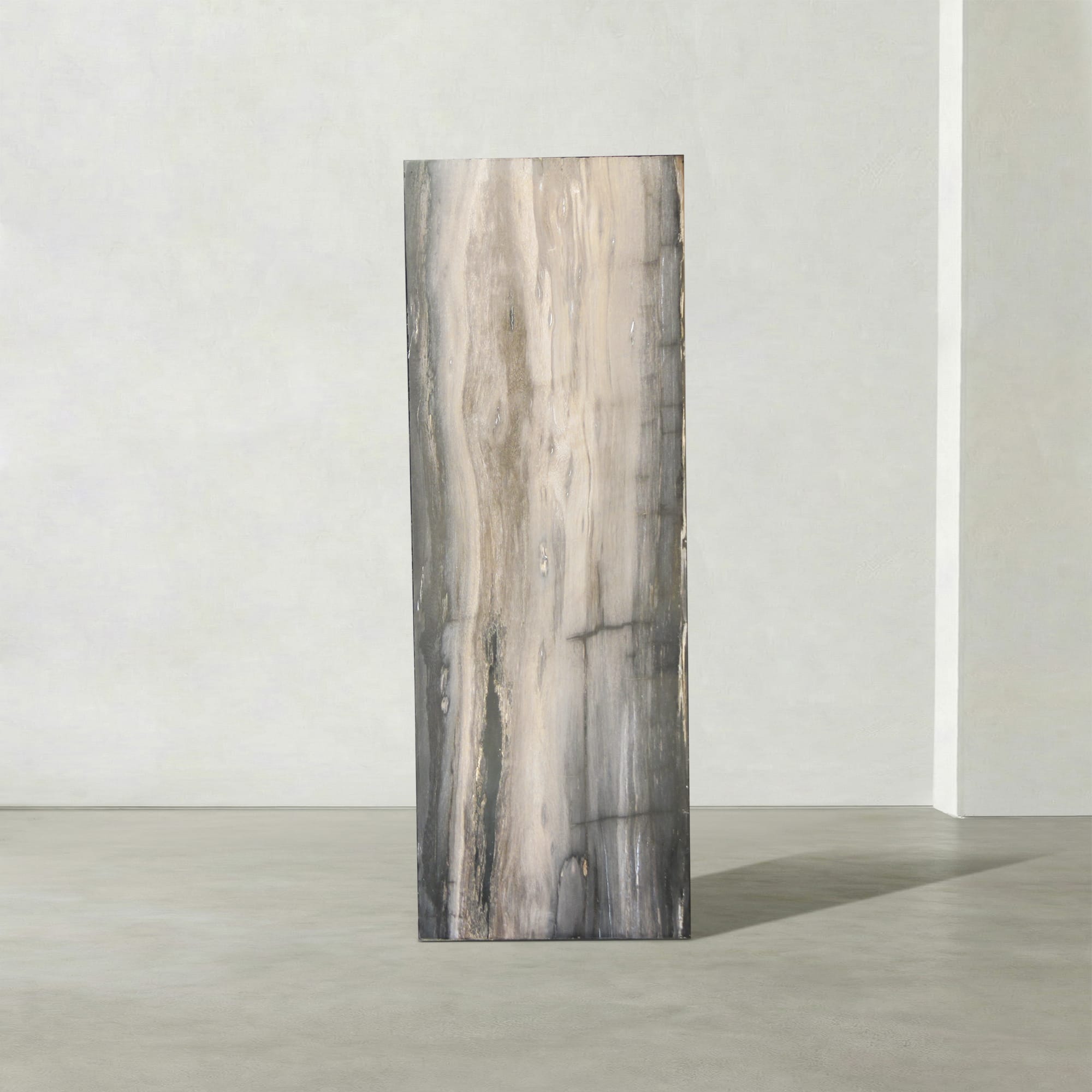 Kalifano Petrified Wood Natural Petrified Wood Hollow Square Pedestal from Indonesia - 39" / 177 lbs PWP8000.061