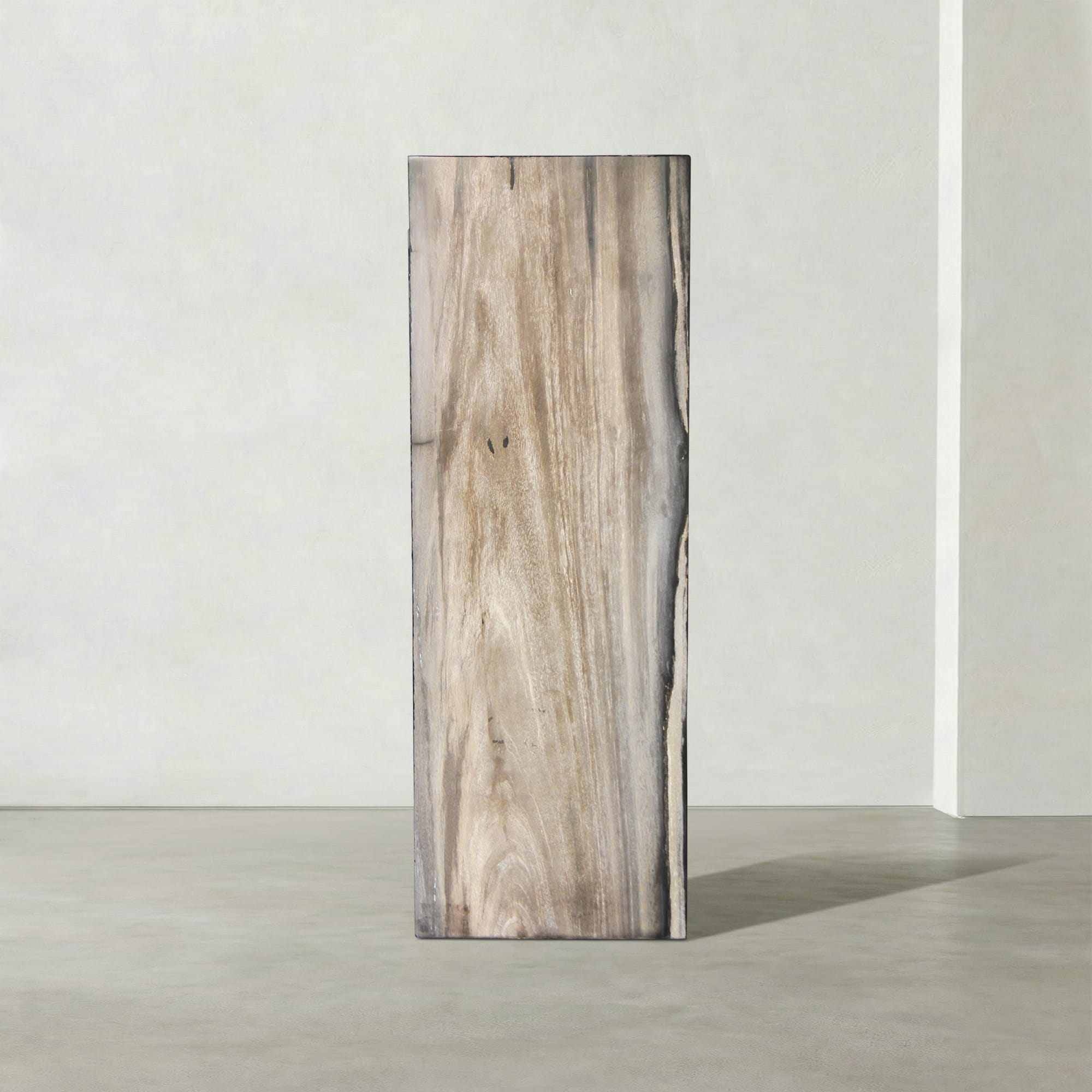 Kalifano Petrified Wood Natural Petrified Wood Hollow Square Pedestal from Indonesia - 39" / 177 lbs PWP8000.065