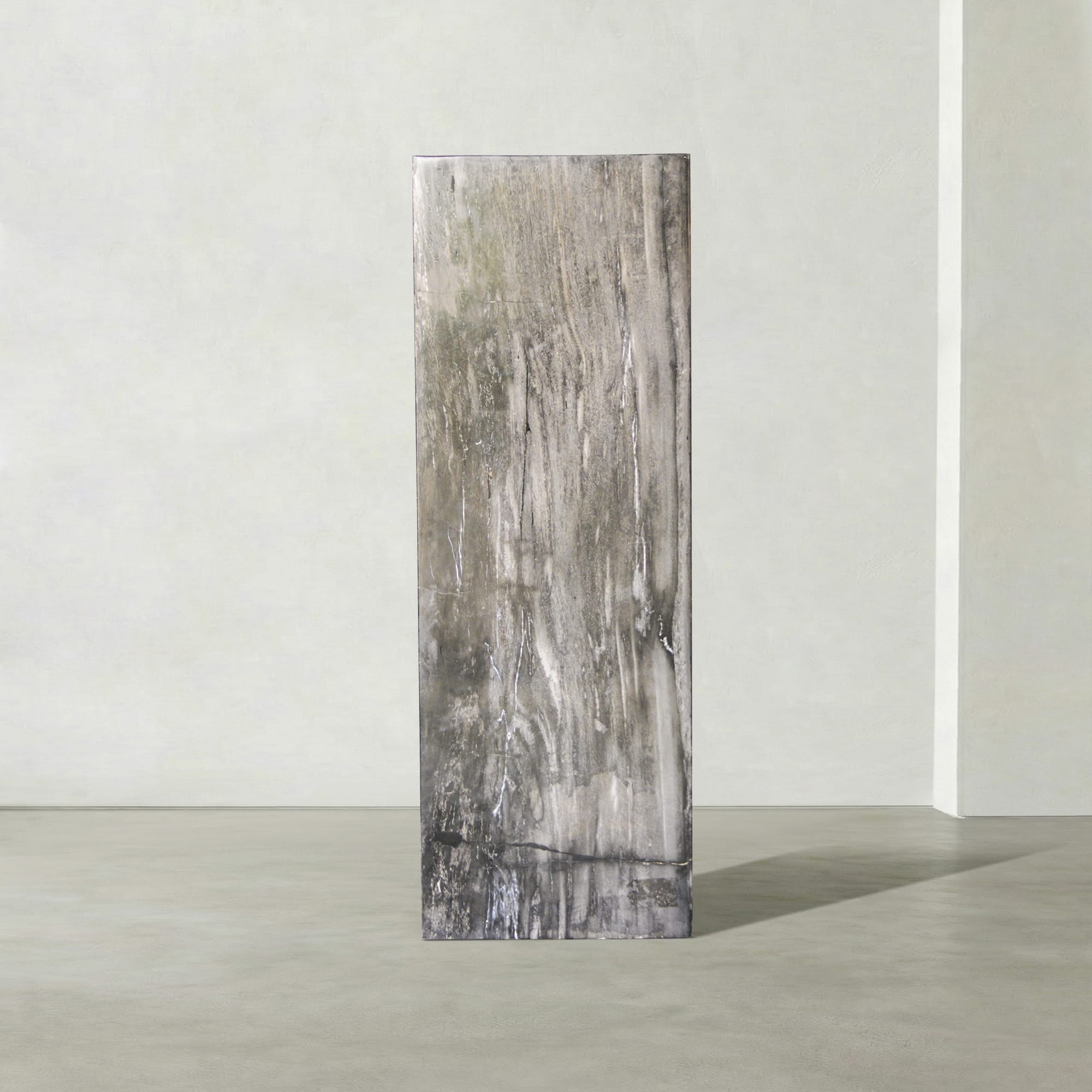 Kalifano Petrified Wood Natural Petrified Wood Hollow Square Pedestal from Indonesia - 39" / 199 lbs PWP8000.064