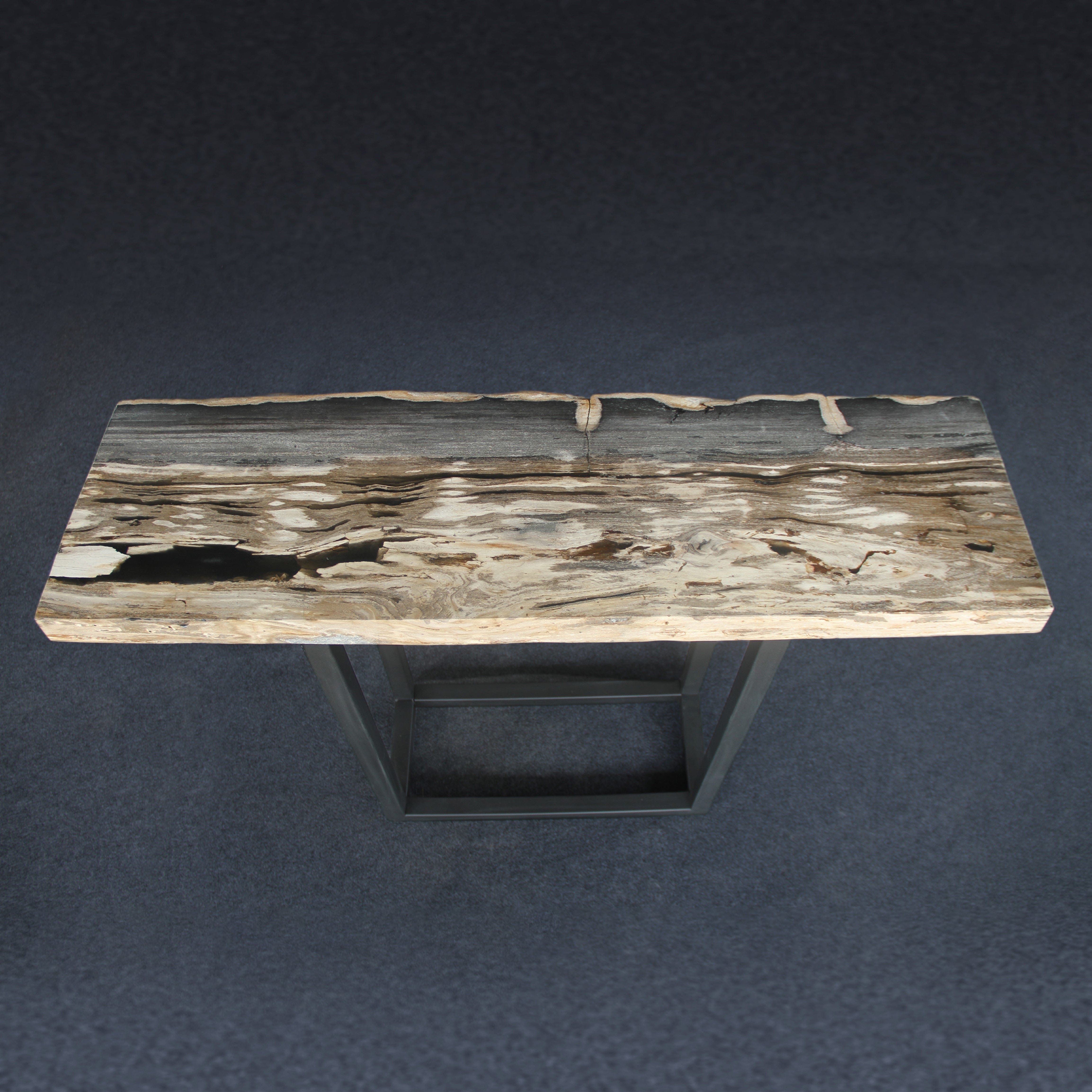 Kalifano Petrified Wood Petrified Wood Console Table 47" / 101 lbs PWR5200.007