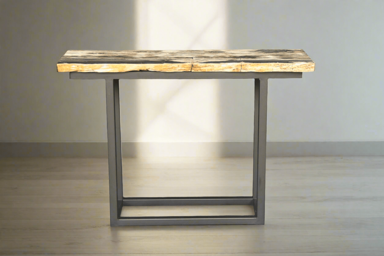 Kalifano Petrified Wood Petrified Wood Console Table 47" / 86 lbs PWR4400.006