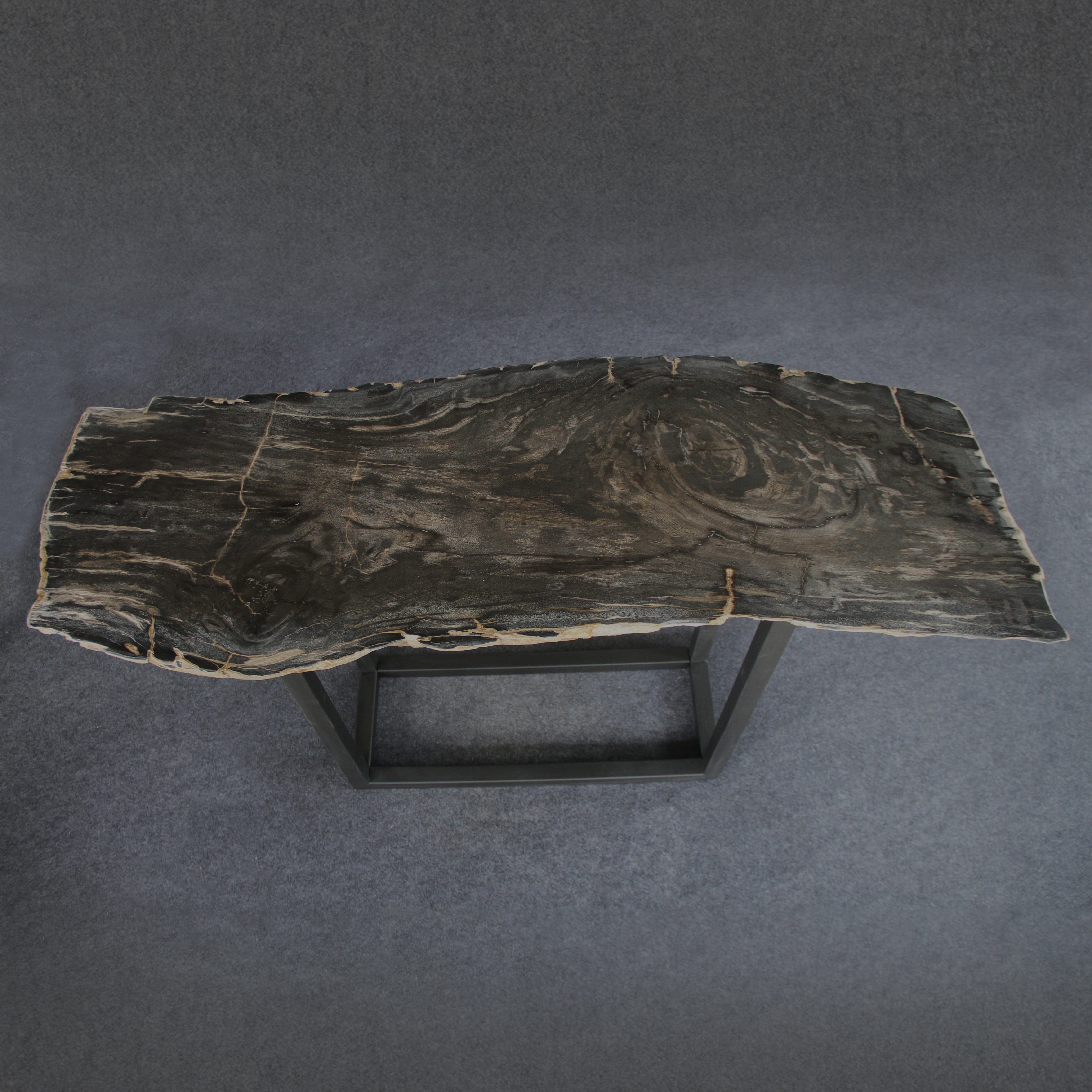 Kalifano Petrified Wood Petrified Wood Console Table 54" / 137 lbs PWR7000.004