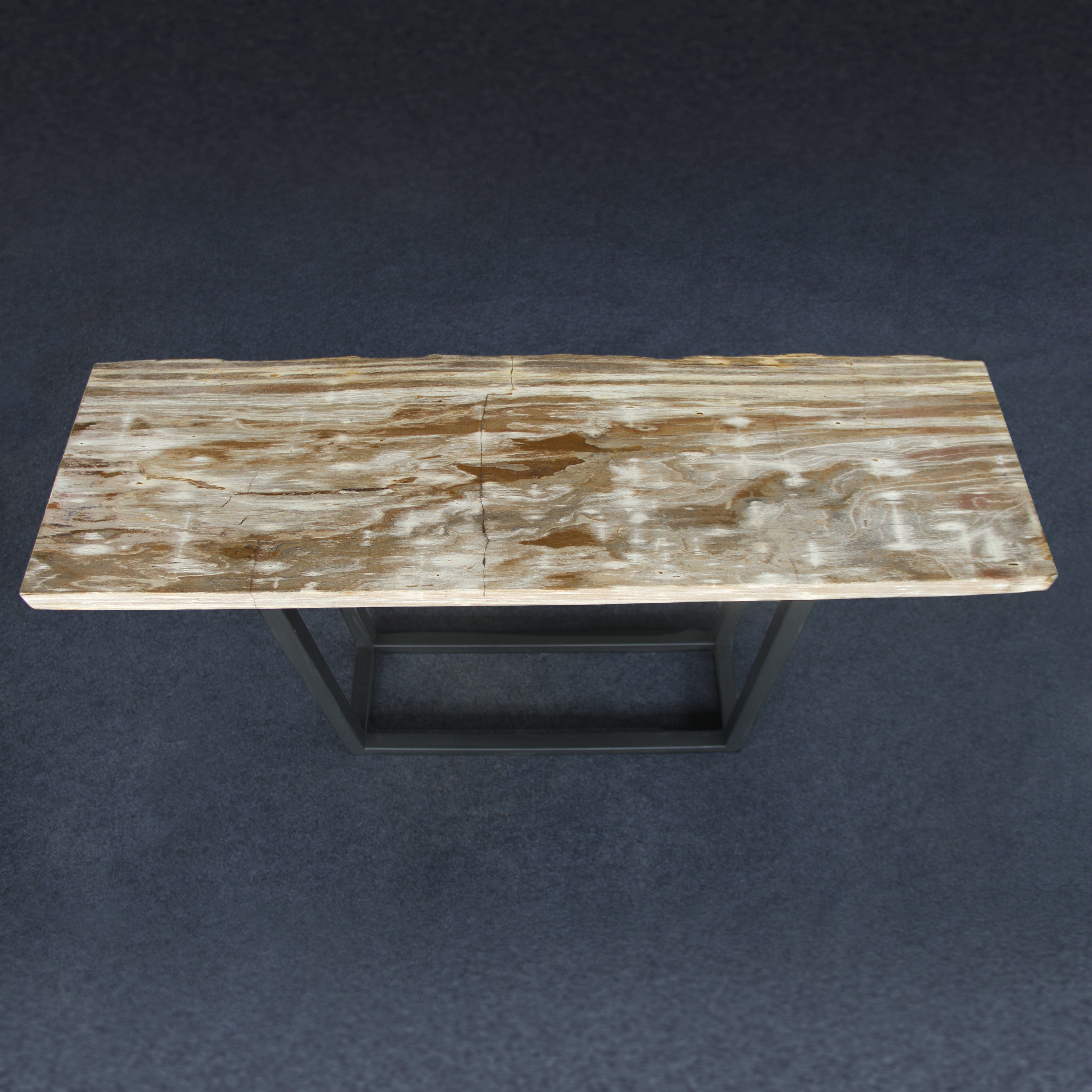 Kalifano Petrified Wood Petrified Wood Console Table 59" / 143 lbs PWR7400.003