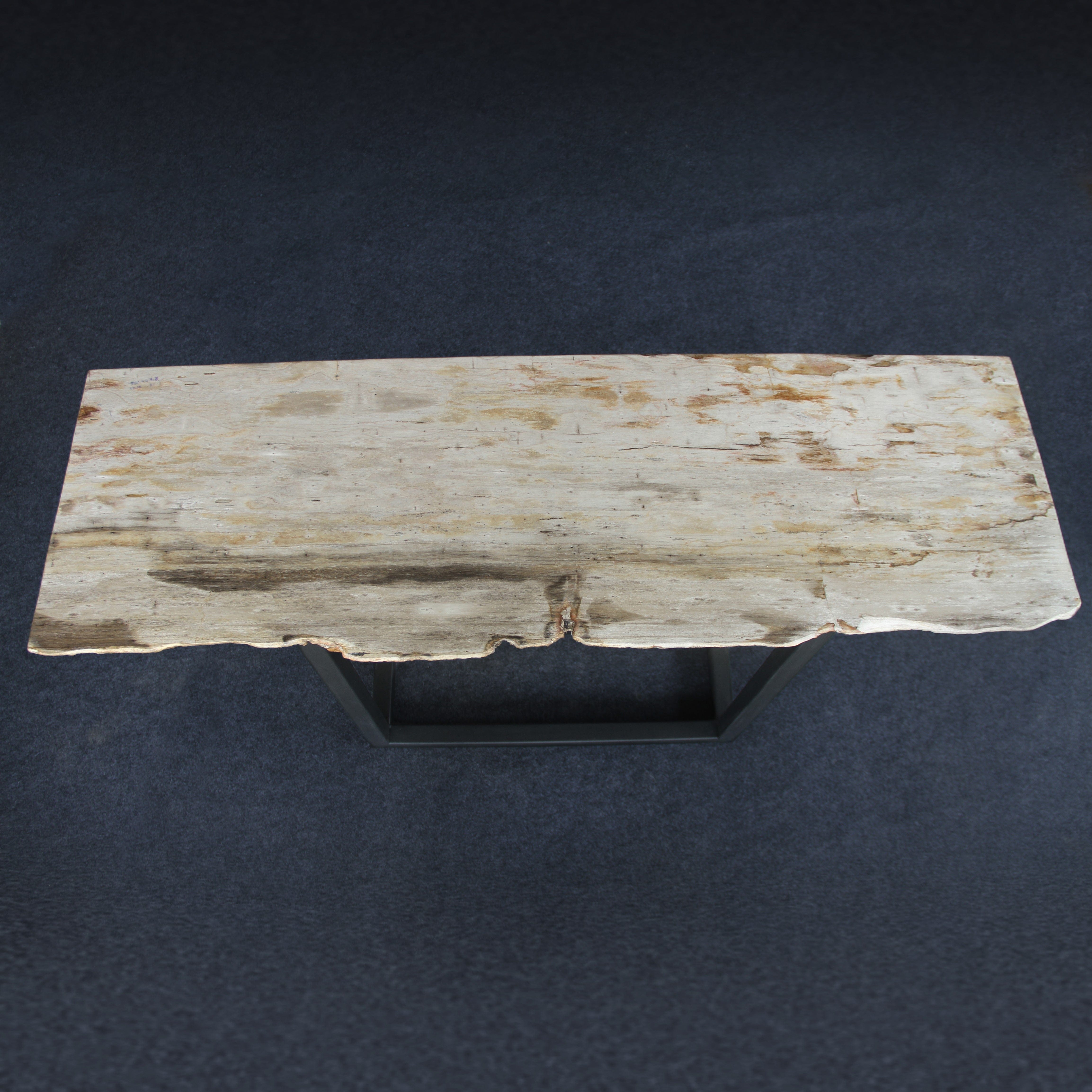 Kalifano Petrified Wood Petrified Wood Console Table 59" / 143 lbs PWR7400.004