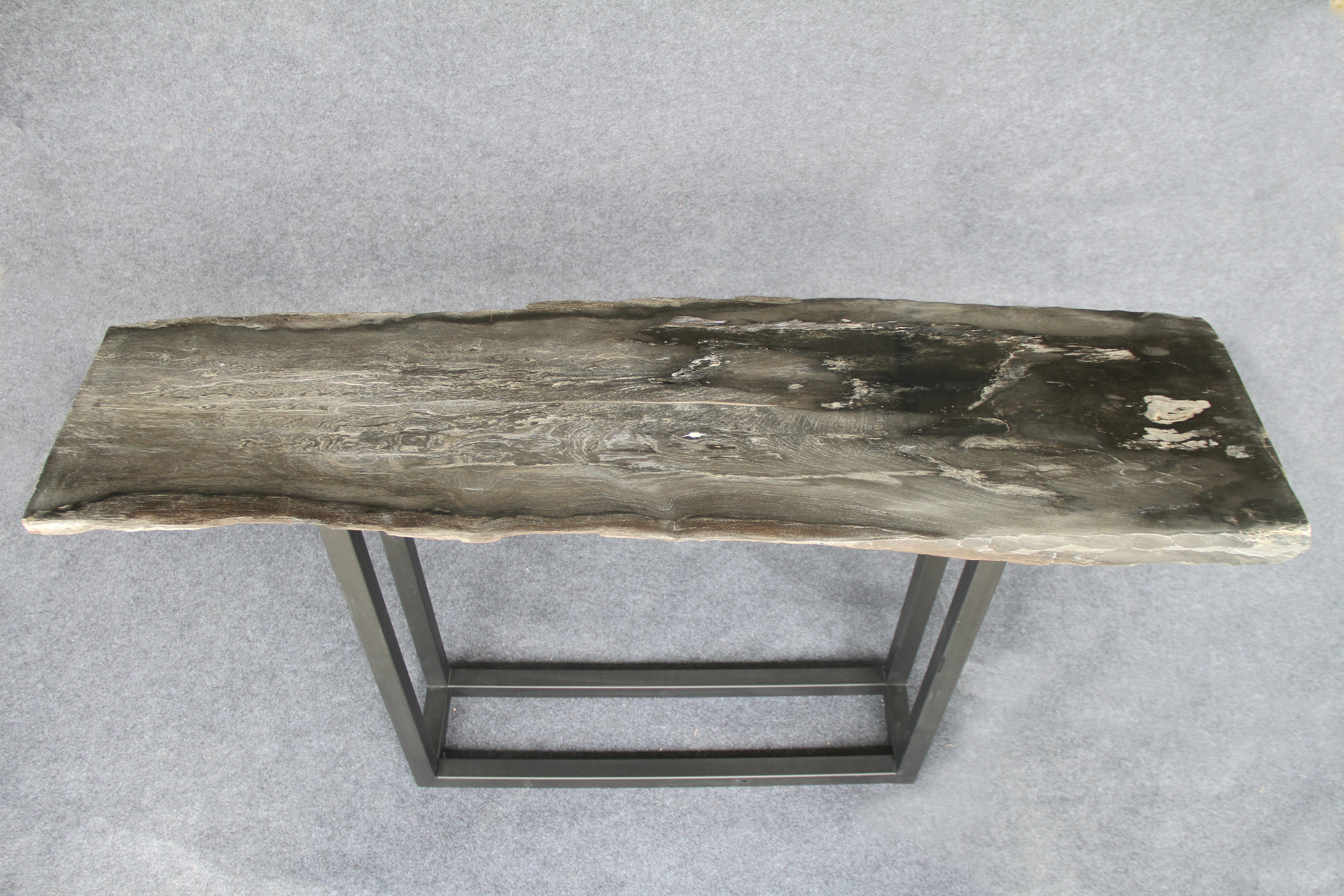 Kalifano Petrified Wood Petrified Wood Console Table 59" / 146 lbs PWR7400.002