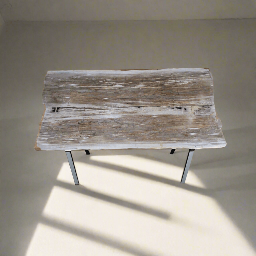 Kalifano Petrified Wood Polished Petrified Wood Table from Indonesia - 82" / 494 lbs PWR17920.001