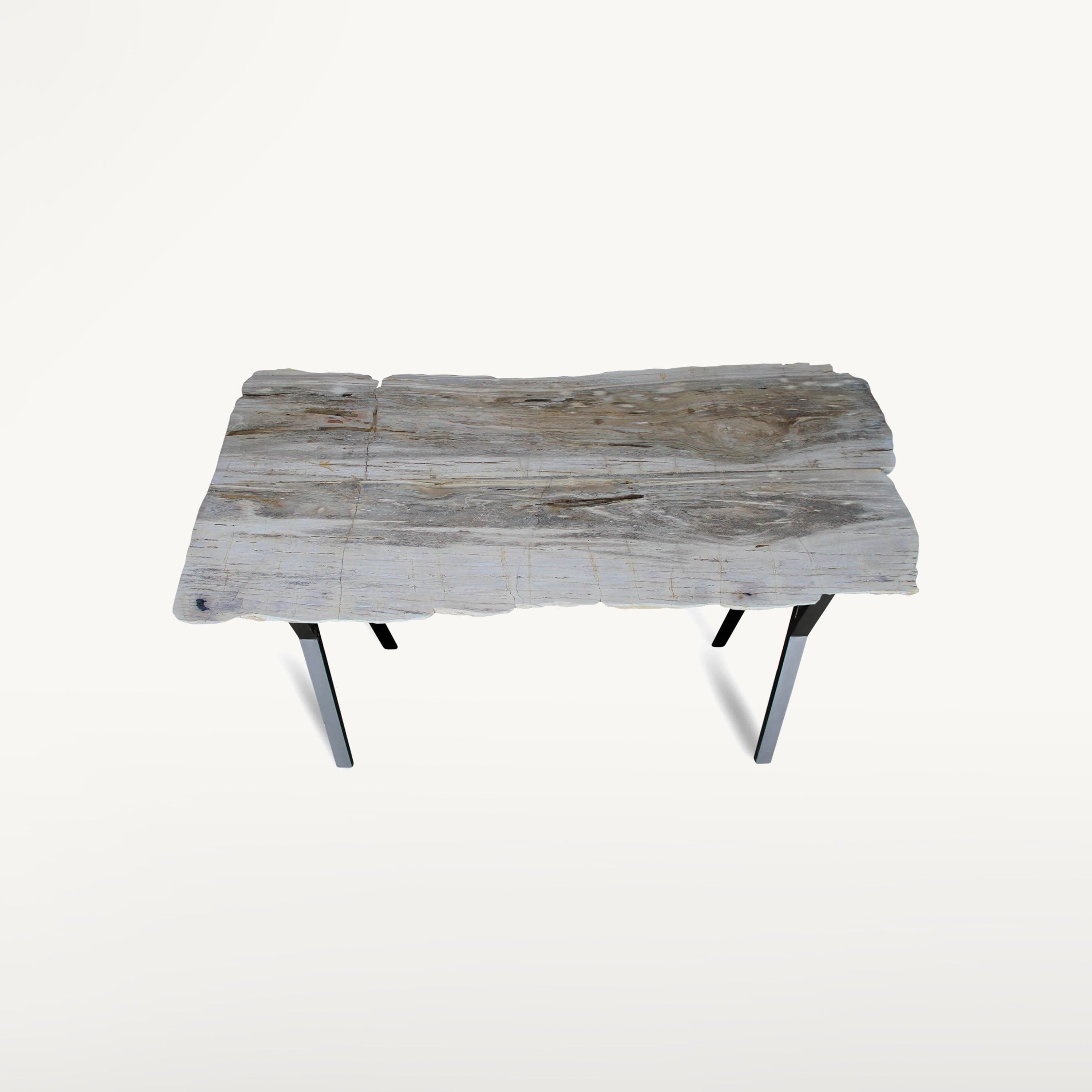 Kalifano Petrified Wood Polished Petrified Wood Table from Indonesia - 88" / 606 lbs PWR22000.001