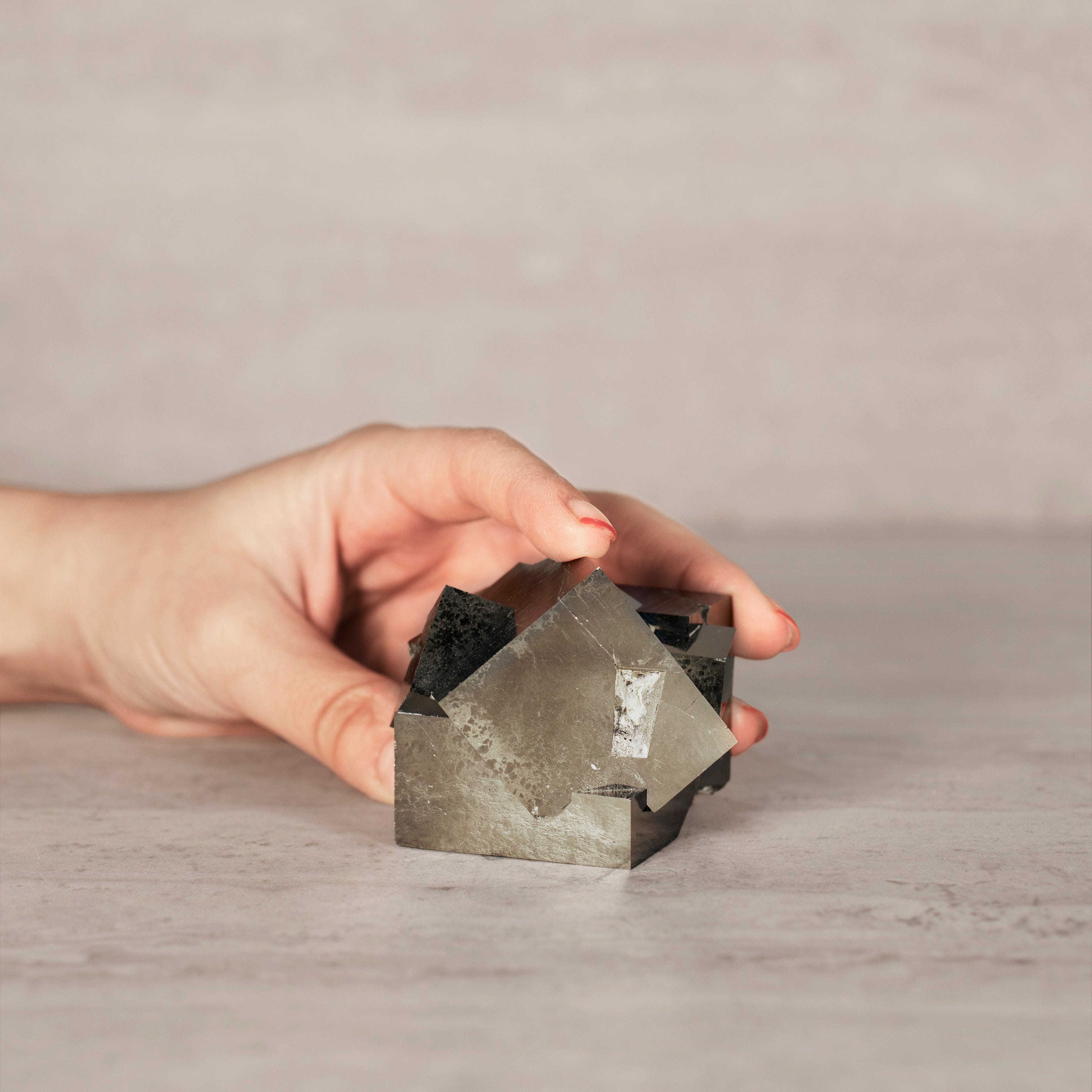 Kalifano Pyrite Natural Pyrite Cube Cluster from Spain - 2.75" / 500 grams SPC1600.002
