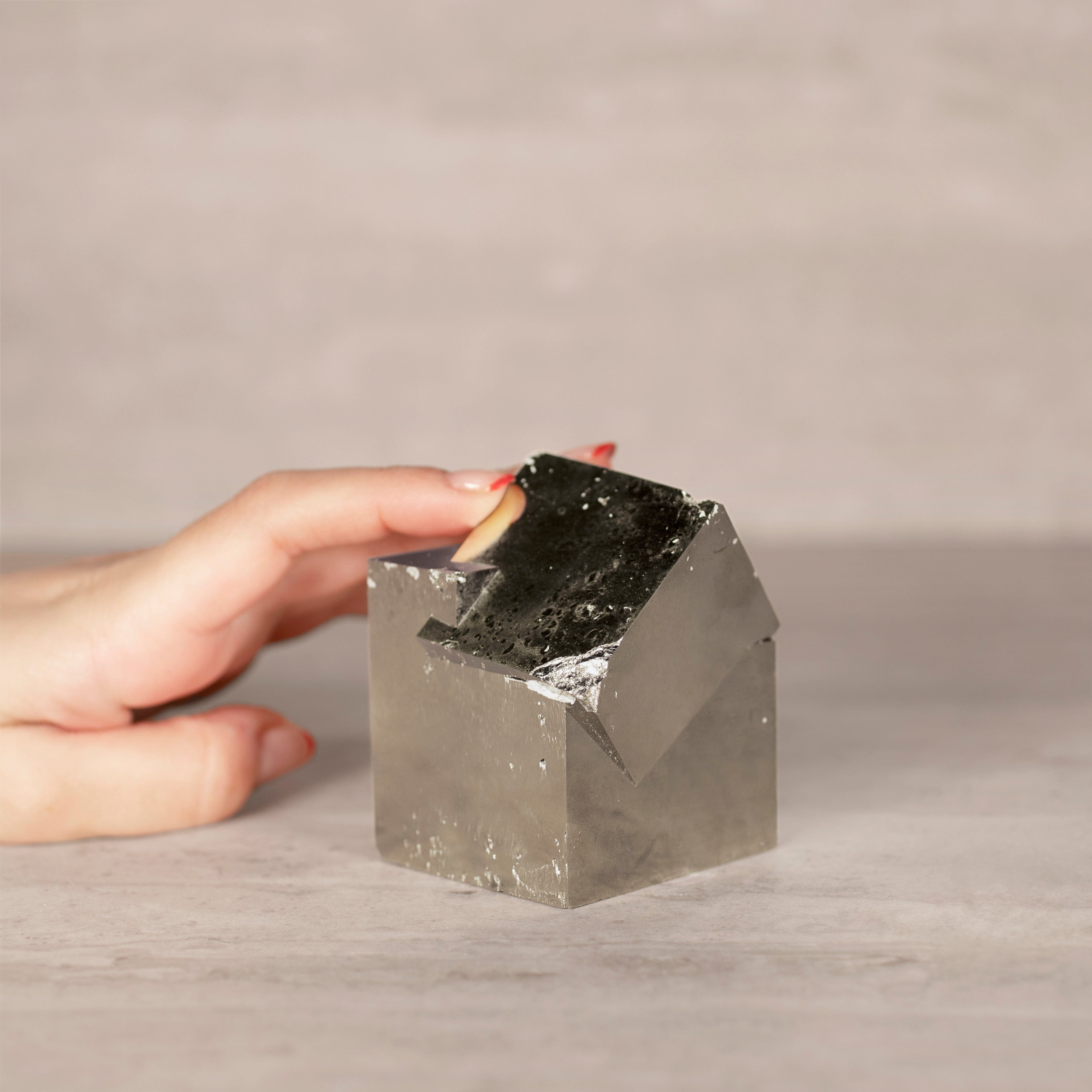 Kalifano Pyrite Natural Pyrite Cube Cluster from Spain - 3" / 760 grams SPC2400.003