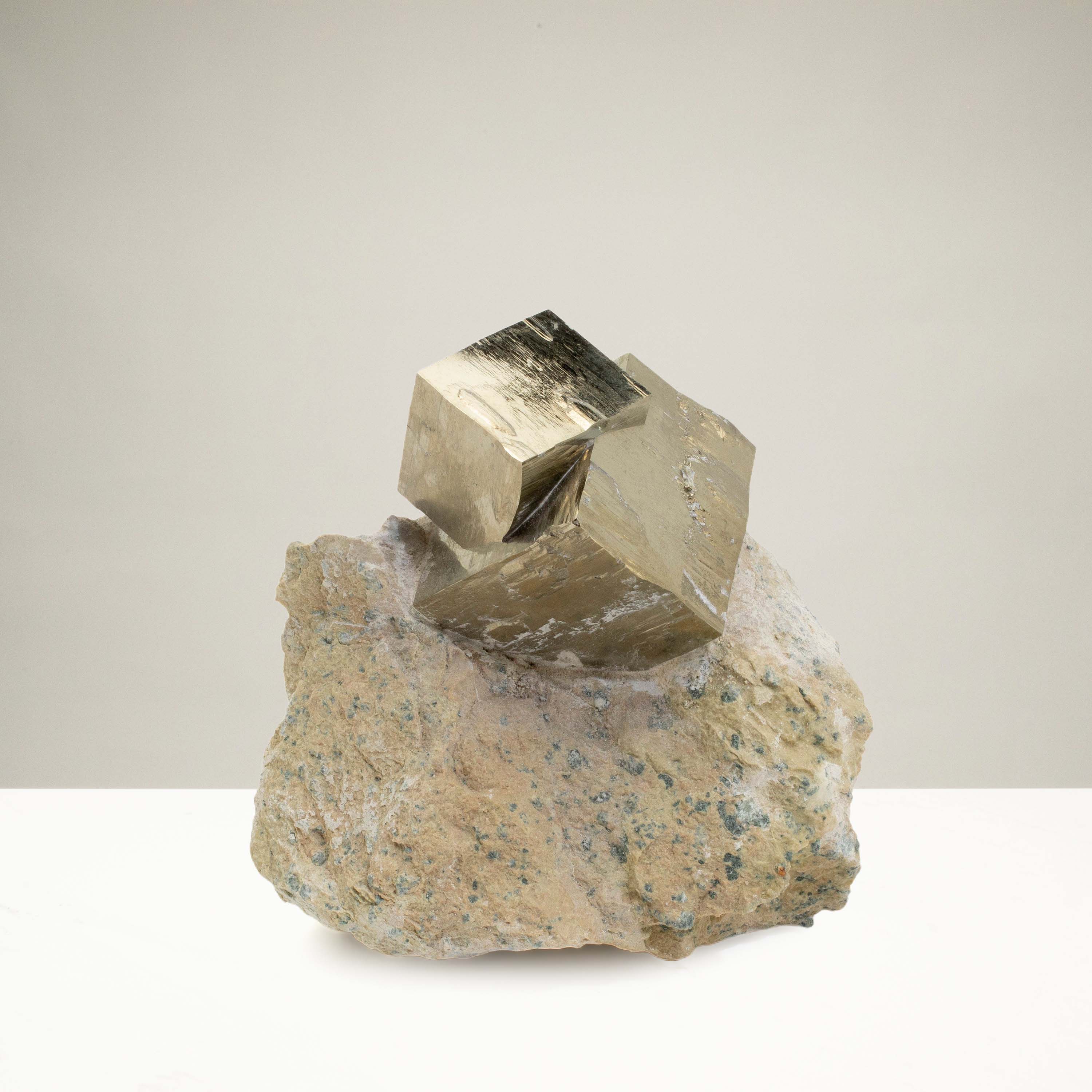 Kalifano Pyrite Natural Pyrite Cube Cluster in Matrix from Spain - 4.5" / 1,025g SPC3600.002