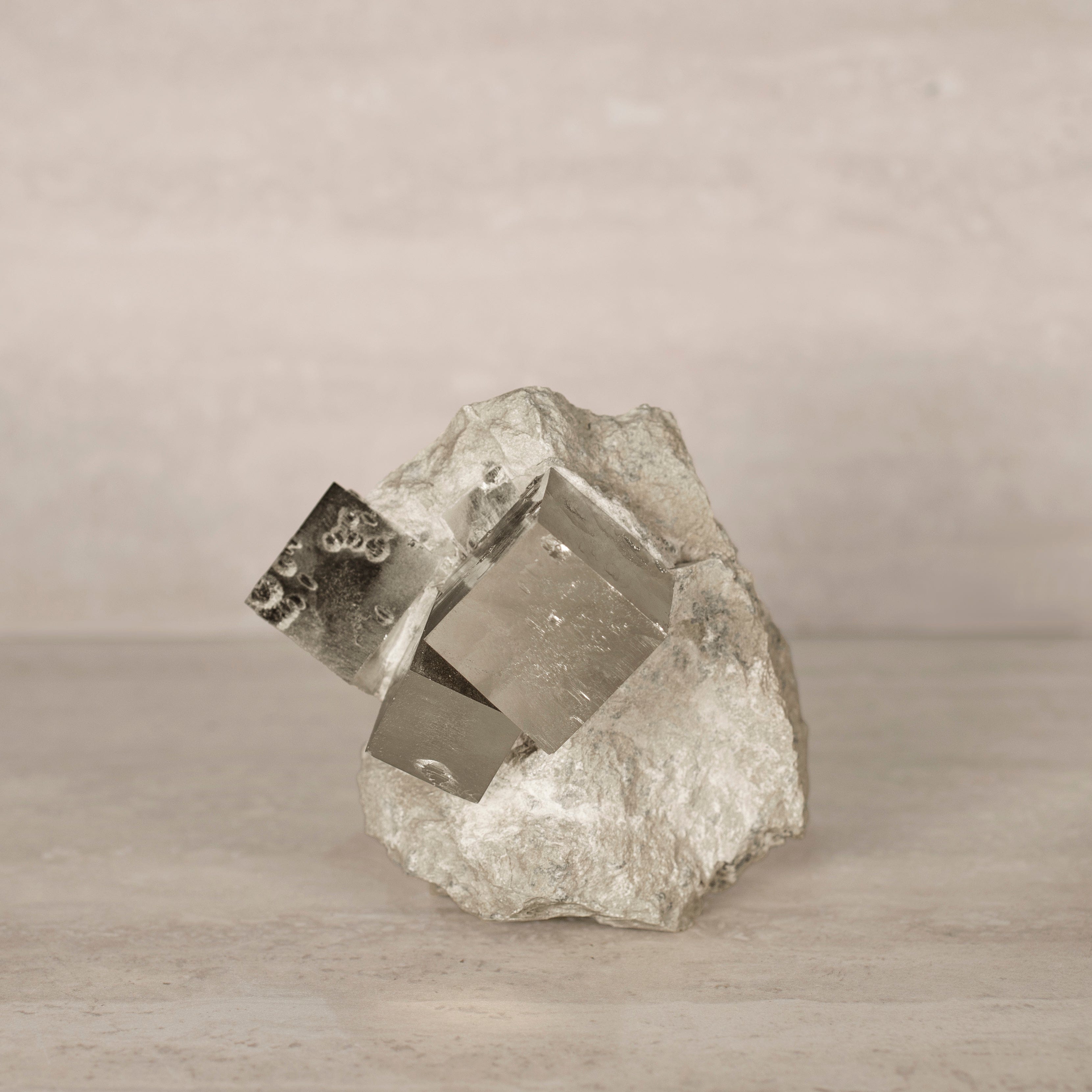 Kalifano Pyrite Natural Pyrite Cube Cluster in Matrix from Spain - 5.5" / 4 lbs SPC6000.002