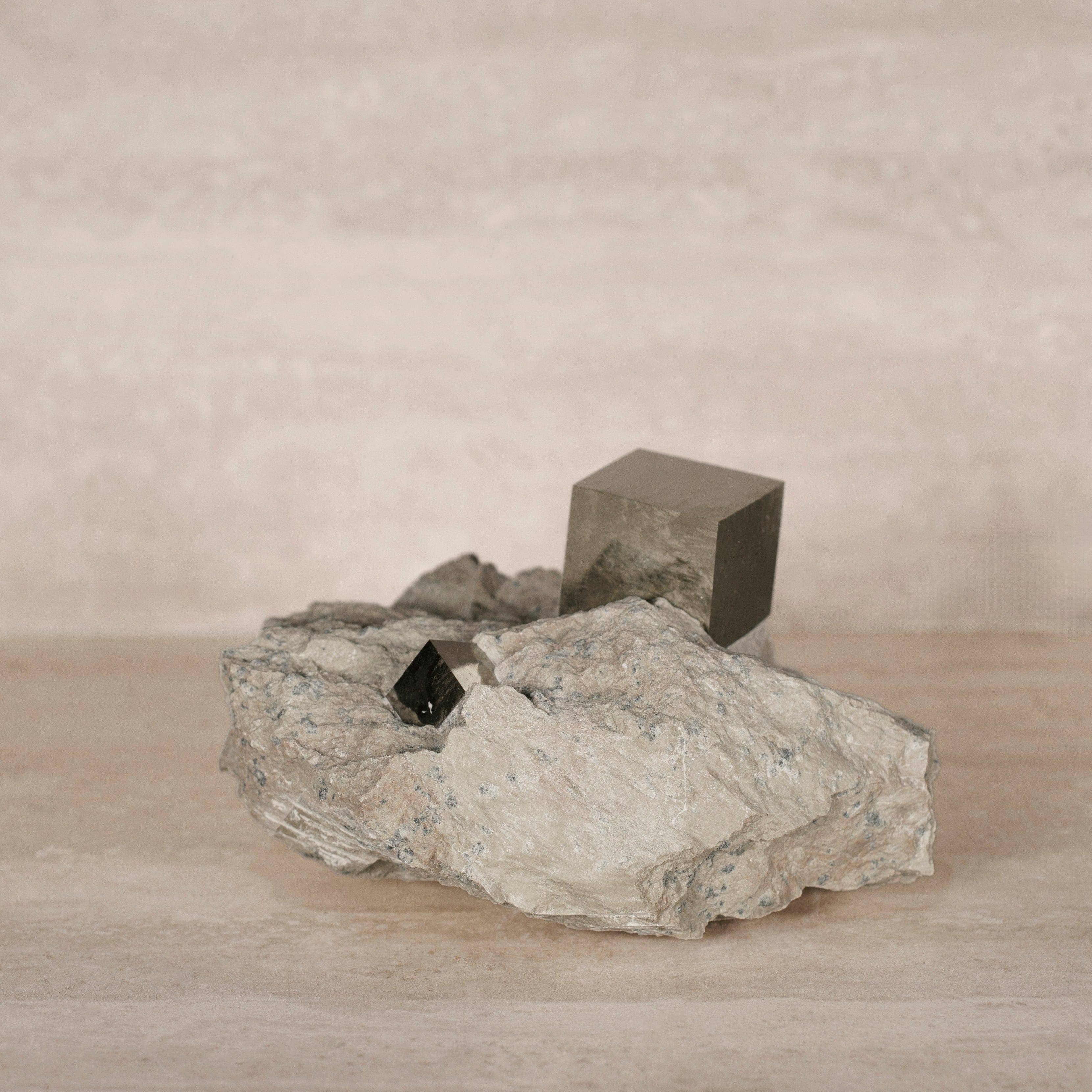 Kalifano Pyrite Natural Pyrite Cube Cluster in Matrix from Spain - 6.5" / 4 lbs SPC5000.003