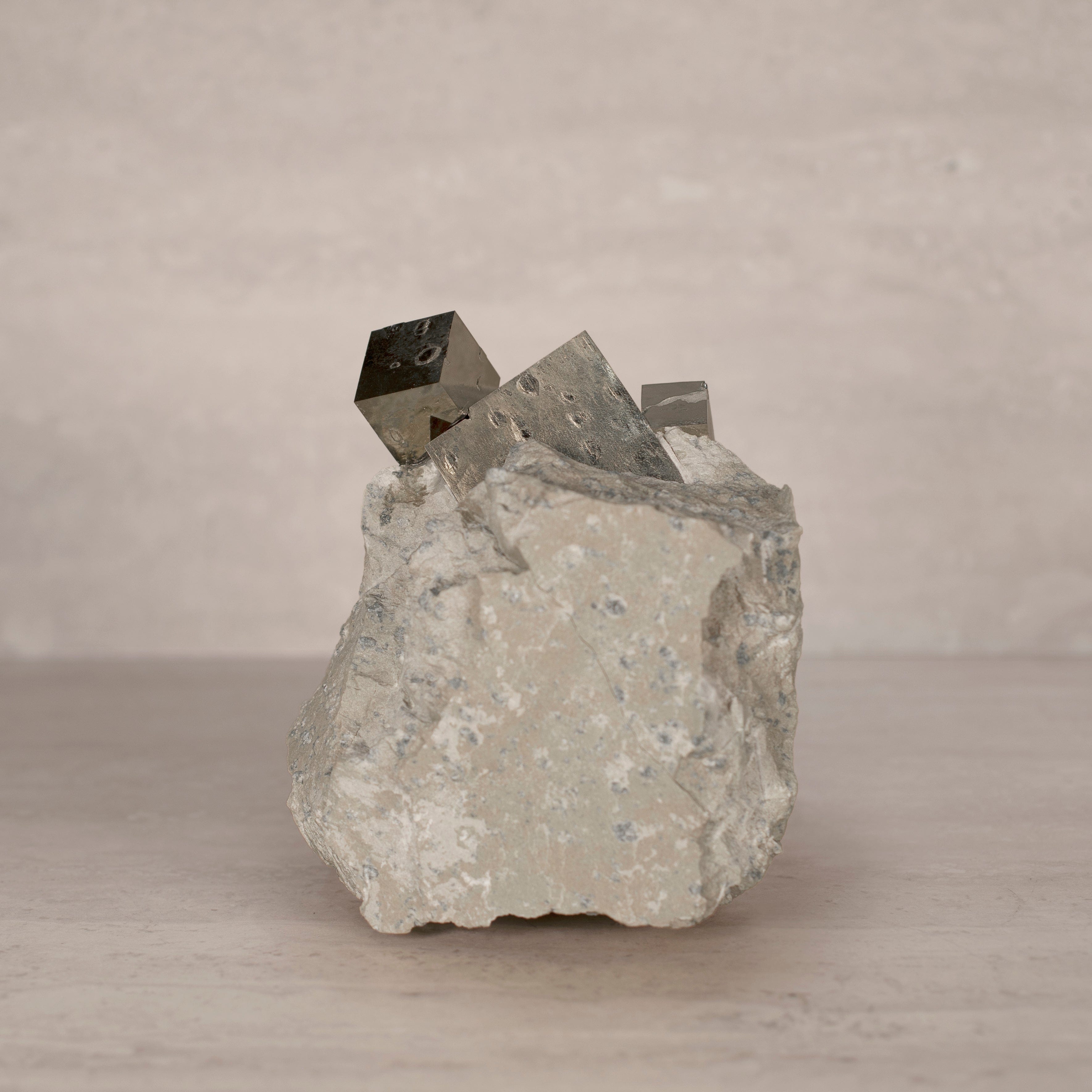 Kalifano Pyrite Natural Pyrite Cube Cluster in Matrix from Spain - 6" / 6 lbs SPC8000.001
