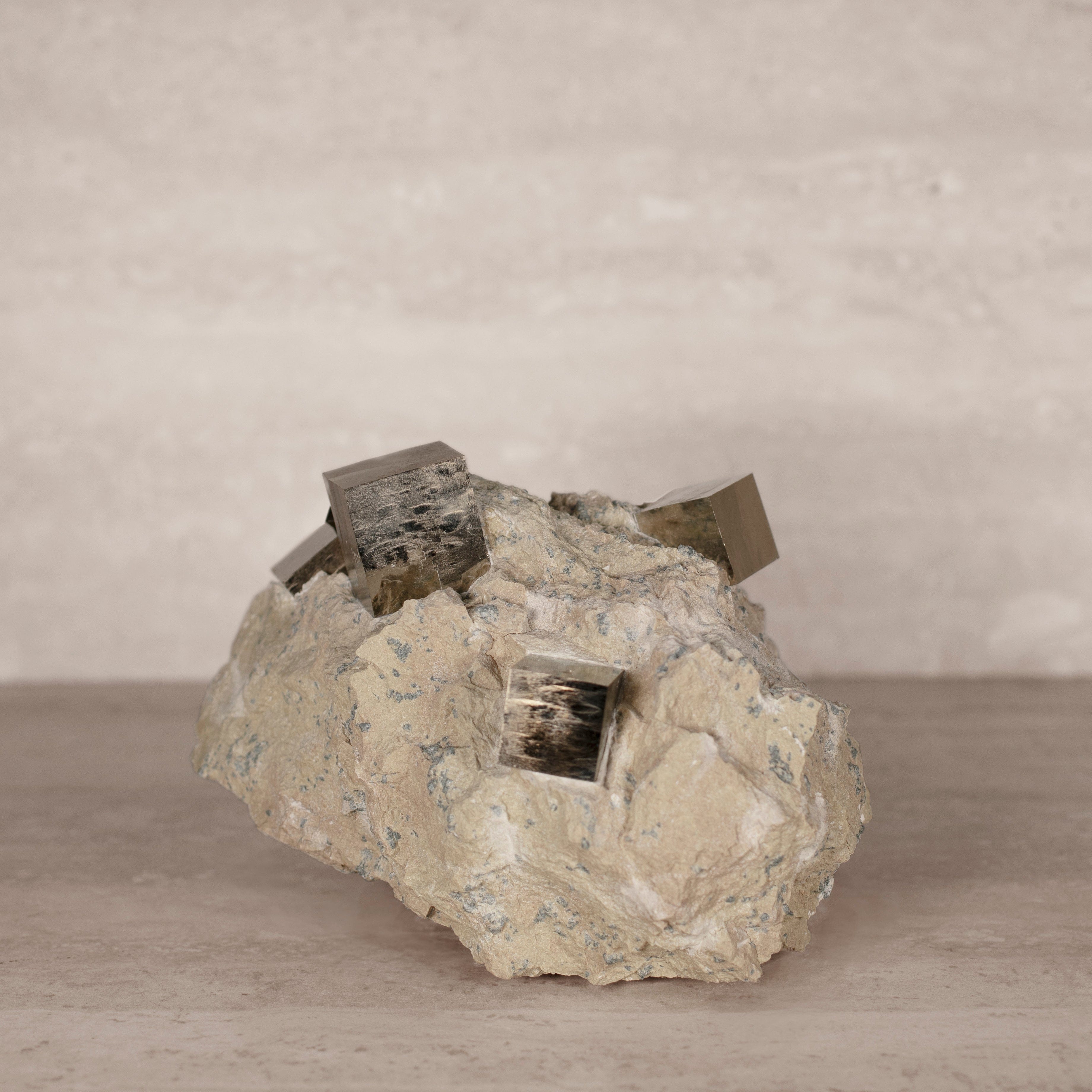 Kalifano Pyrite Natural Pyrite Cube Cluster in Matrix from Spain - 8" / 8 lbs SPC8000.002