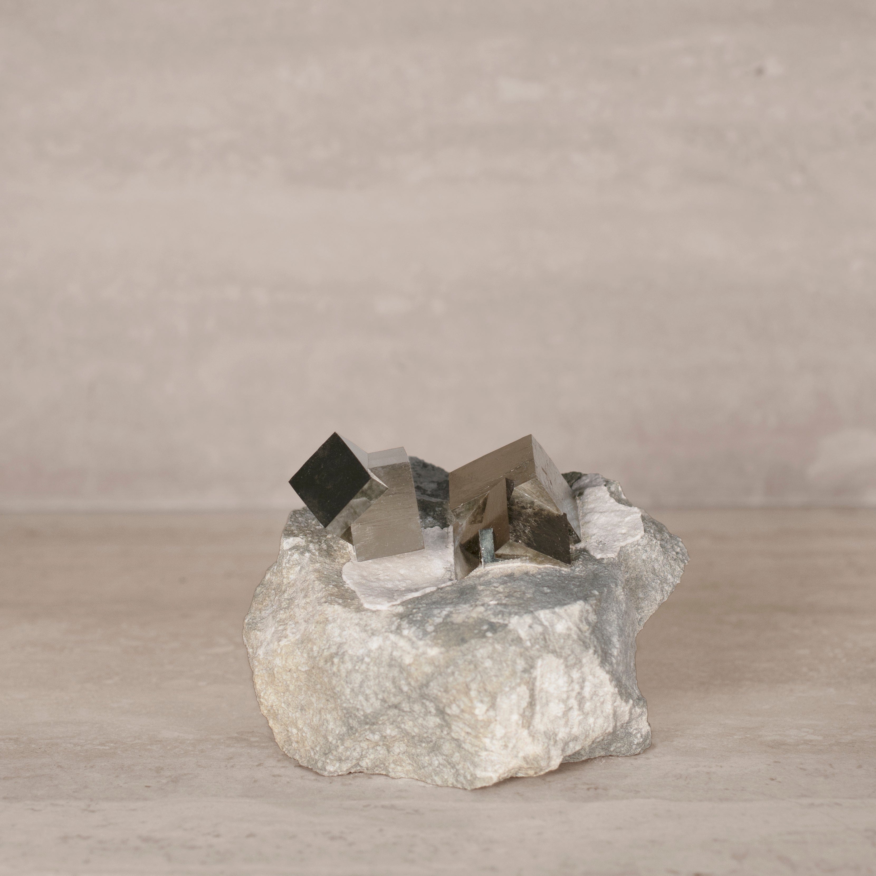 Kalifano Pyrite Natural Pyrite Cube Clusters in Matrix from Spain - 5.5" / 1,190 grams SPC5000.002