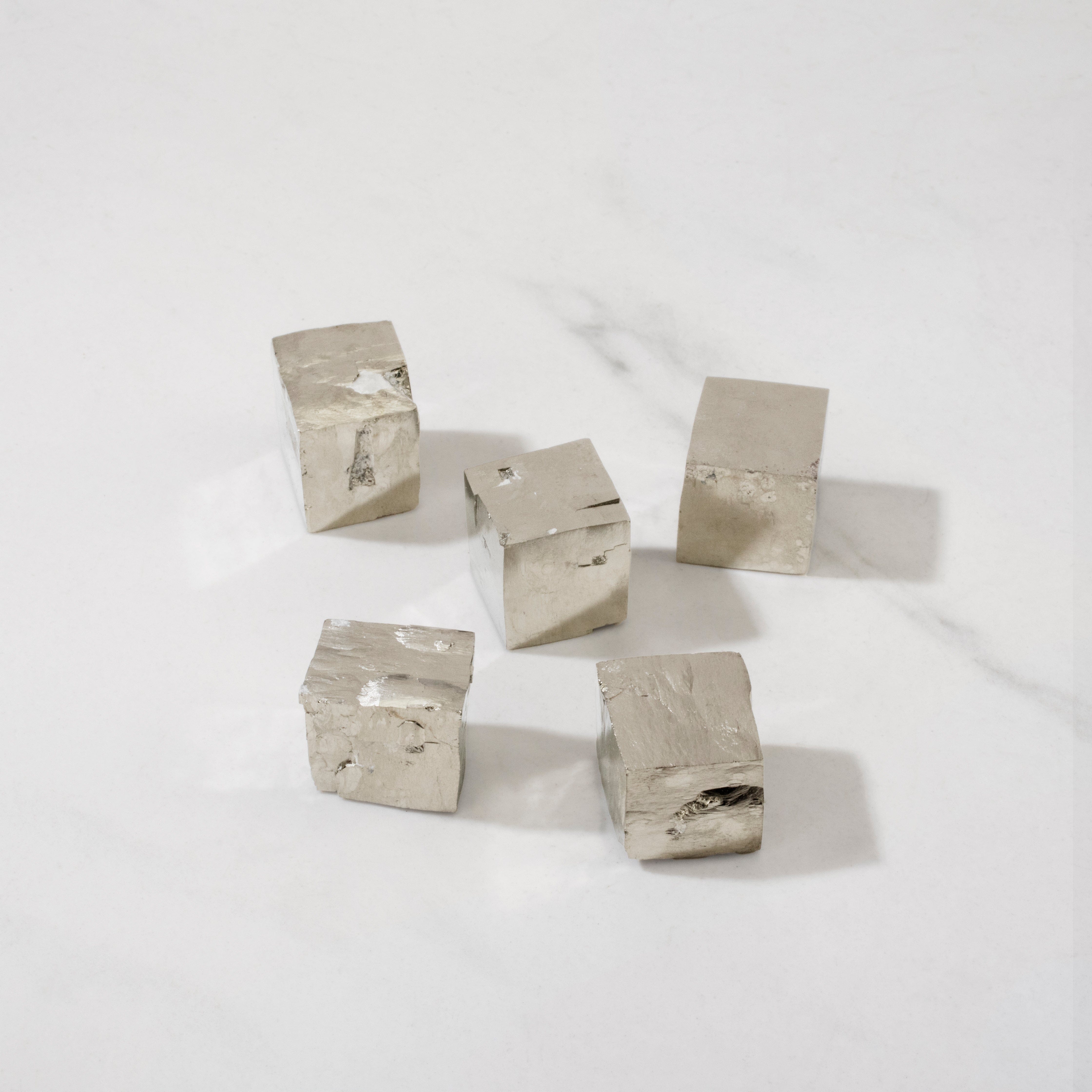 Kalifano Pyrite Natural Pyrite Cube from Spain - 0.75" / 30 grams SPC60