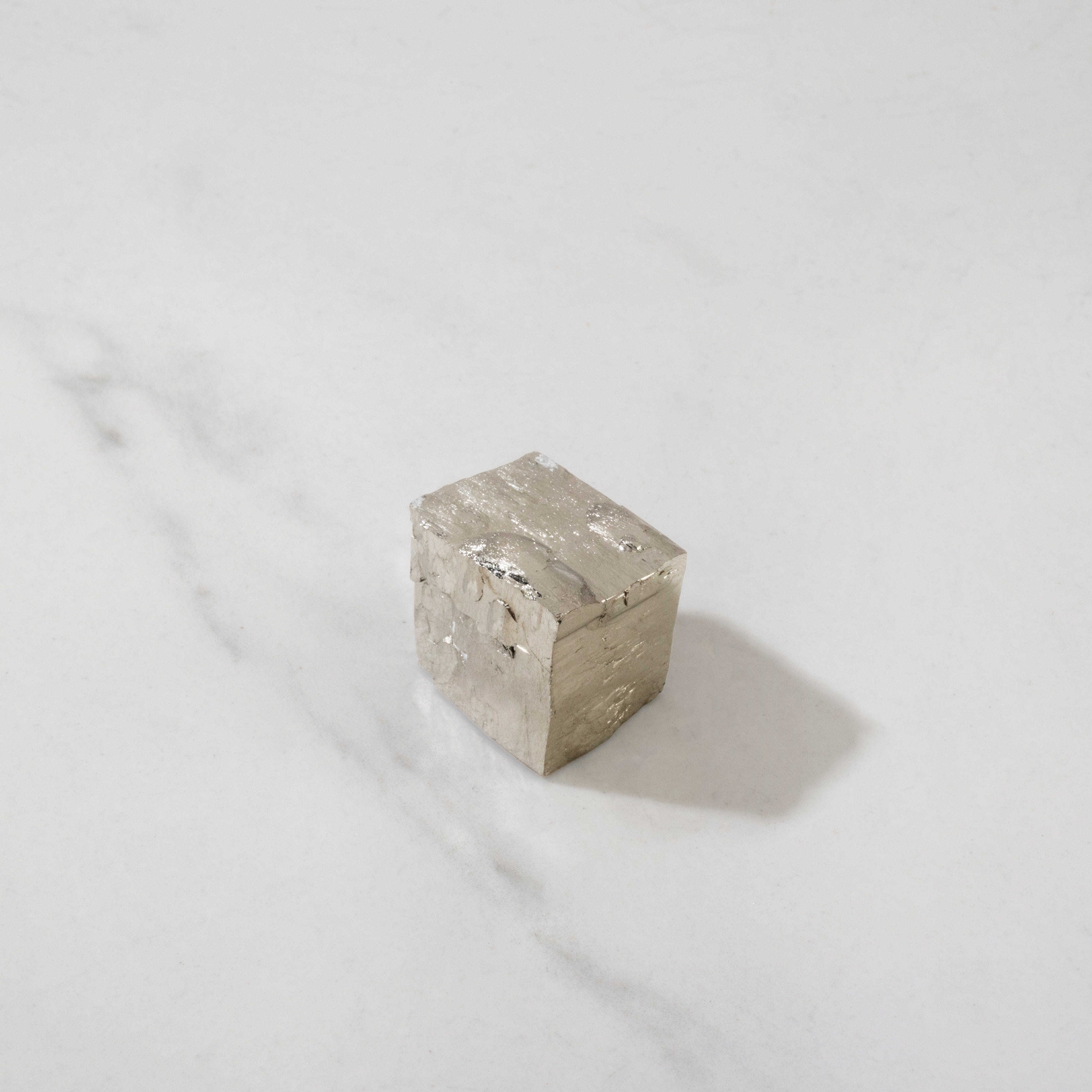 Kalifano Pyrite Natural Pyrite Cube from Spain - 0.75" / 30 grams SPC60