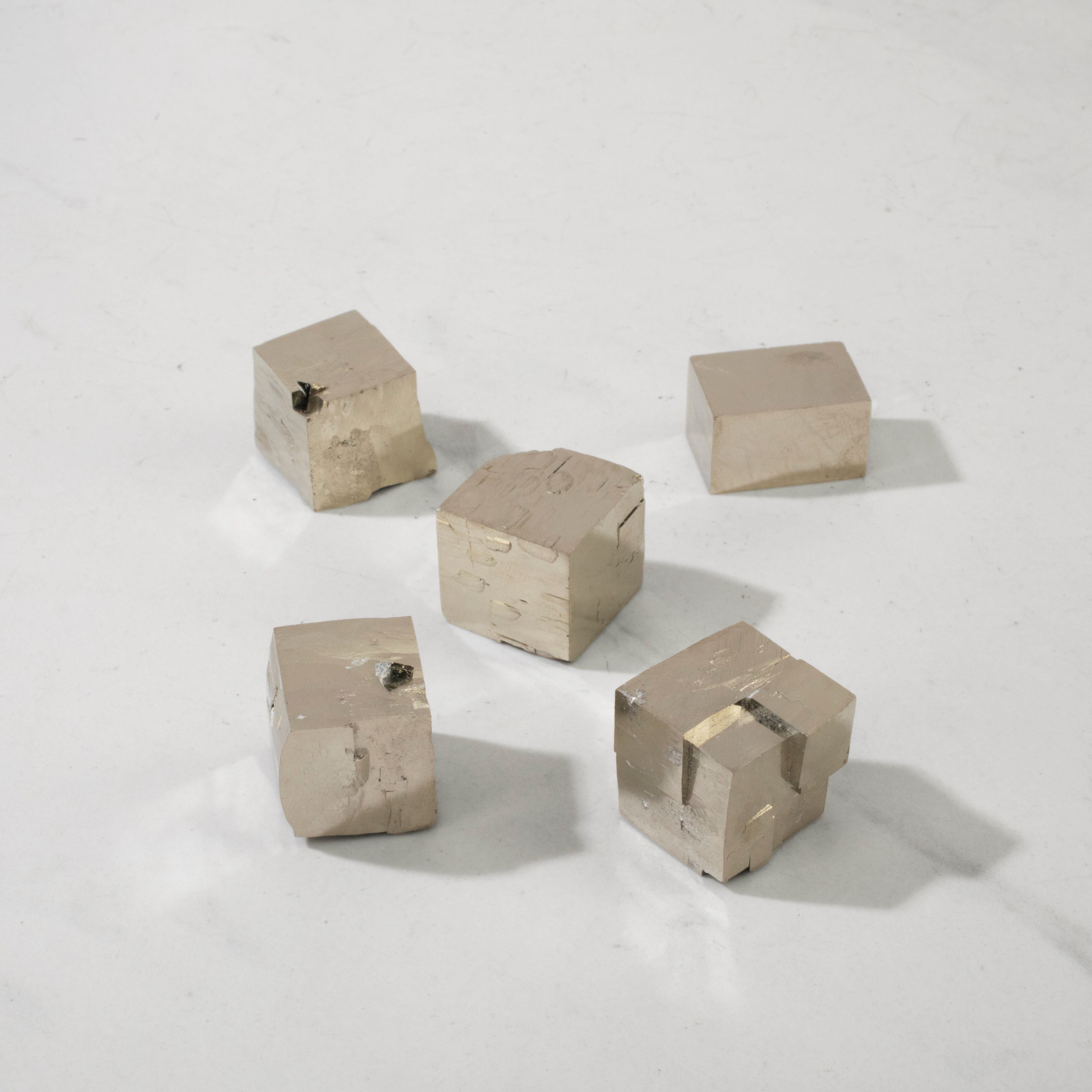 Kalifano Pyrite Natural Pyrite Cube from Spain - 0.9" / 50 grams SPC100