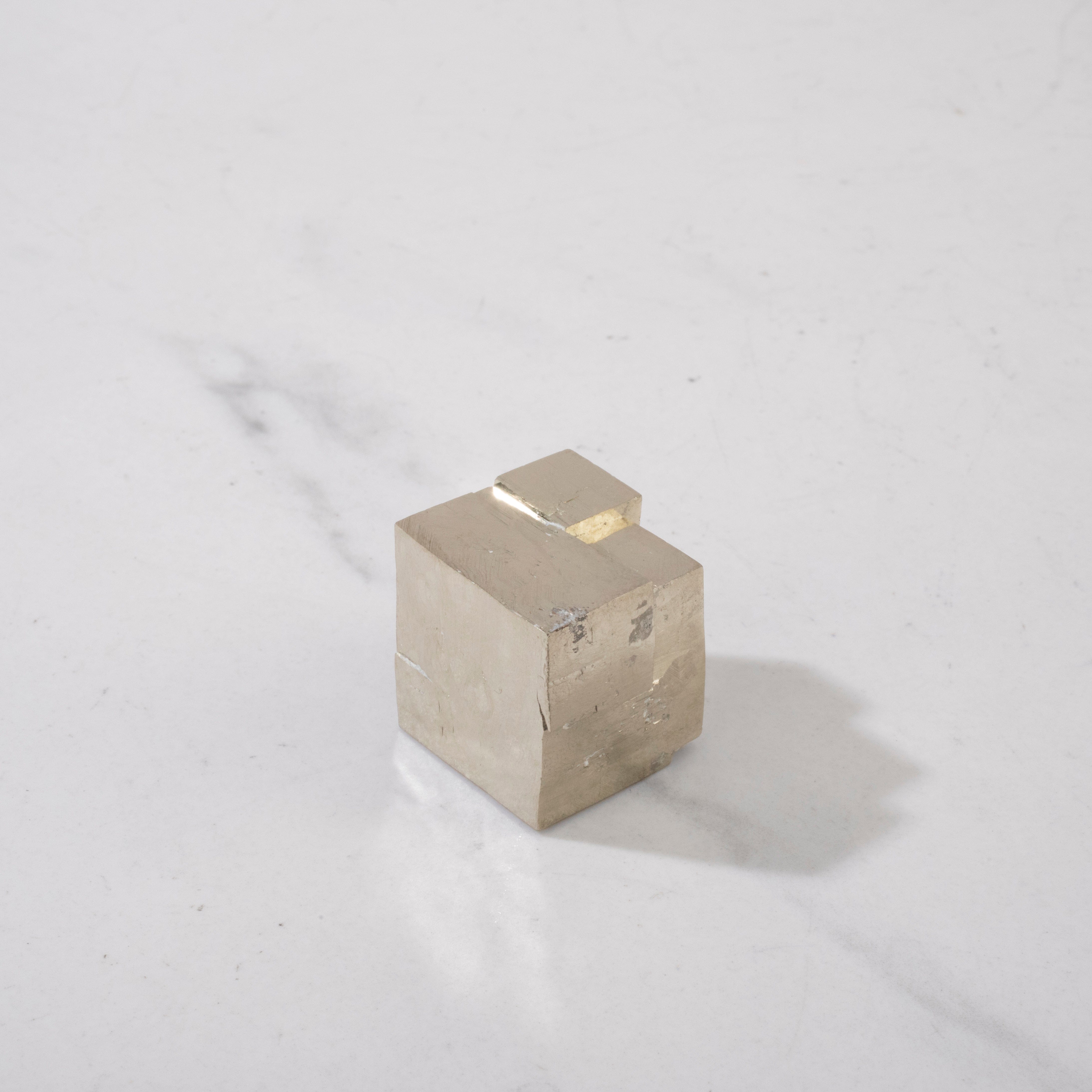 Kalifano Pyrite Natural Pyrite Cube from Spain - 0.9" / 50 grams SPC100